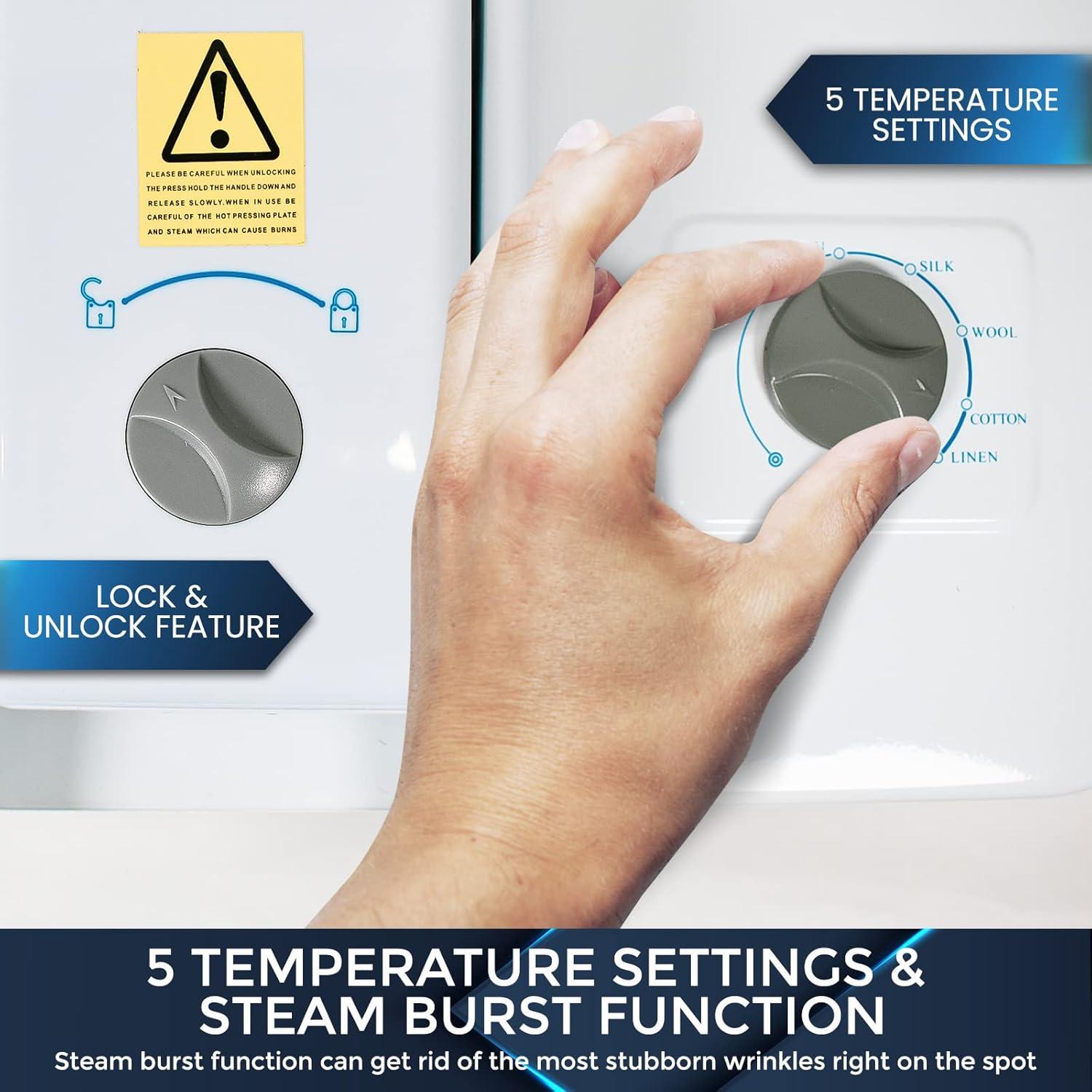 SpeedyPress SpeedyPress 22" 1350 Watt Non Stick Soleplate Stream Press