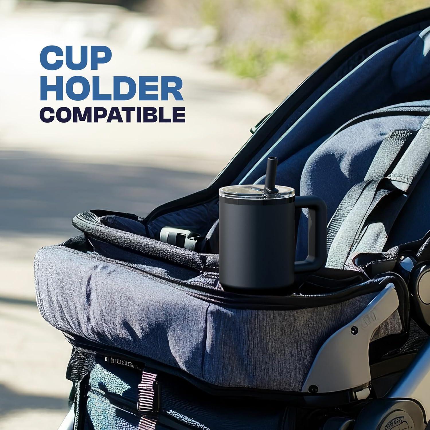 FrostBuddy 40 Oz Thicc Buddy Insulated Tumbler | Stainless Steel + Chapstick Holder Lights 40