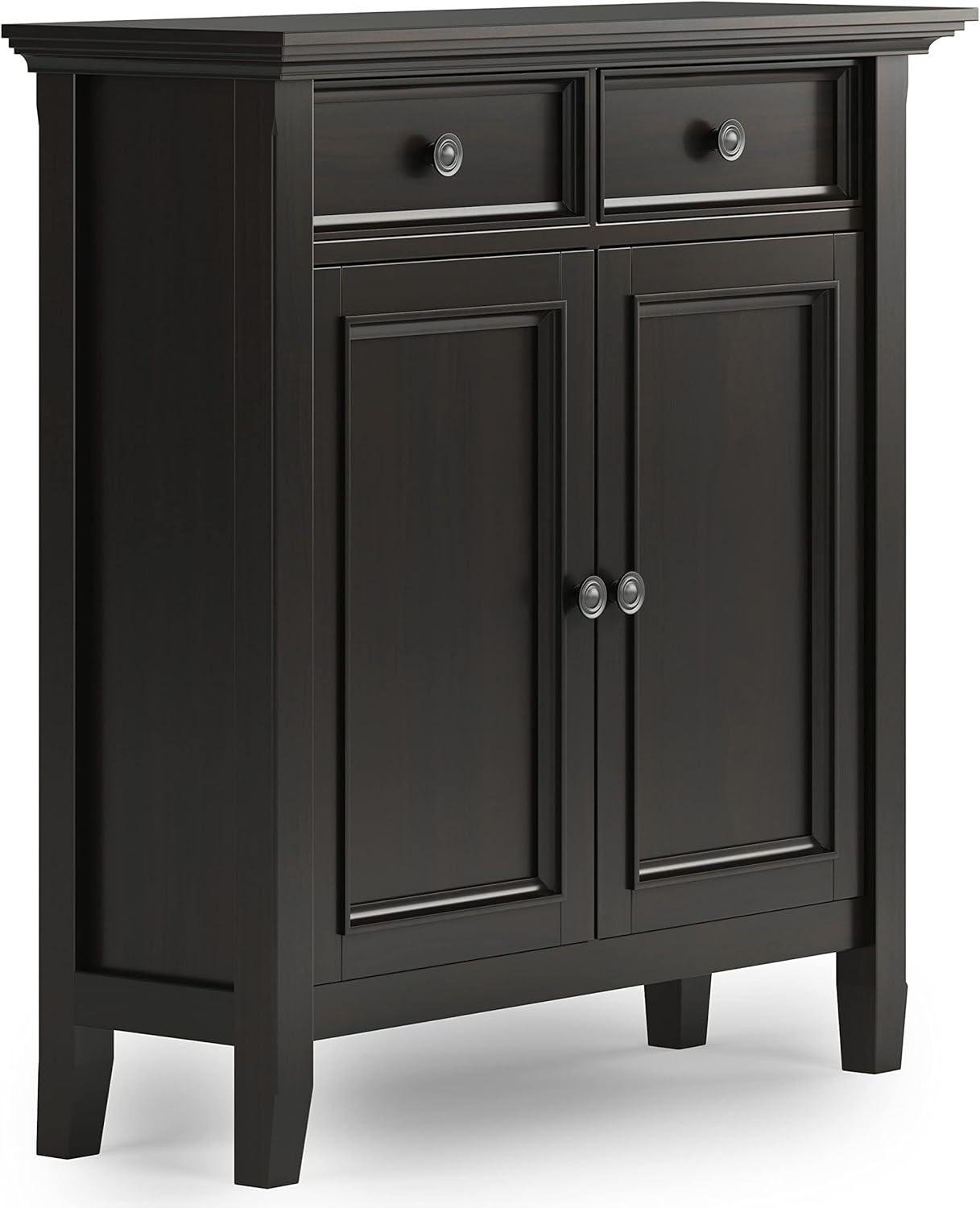 Hickory Brown Solid Wood Traditional Storage Cabinet