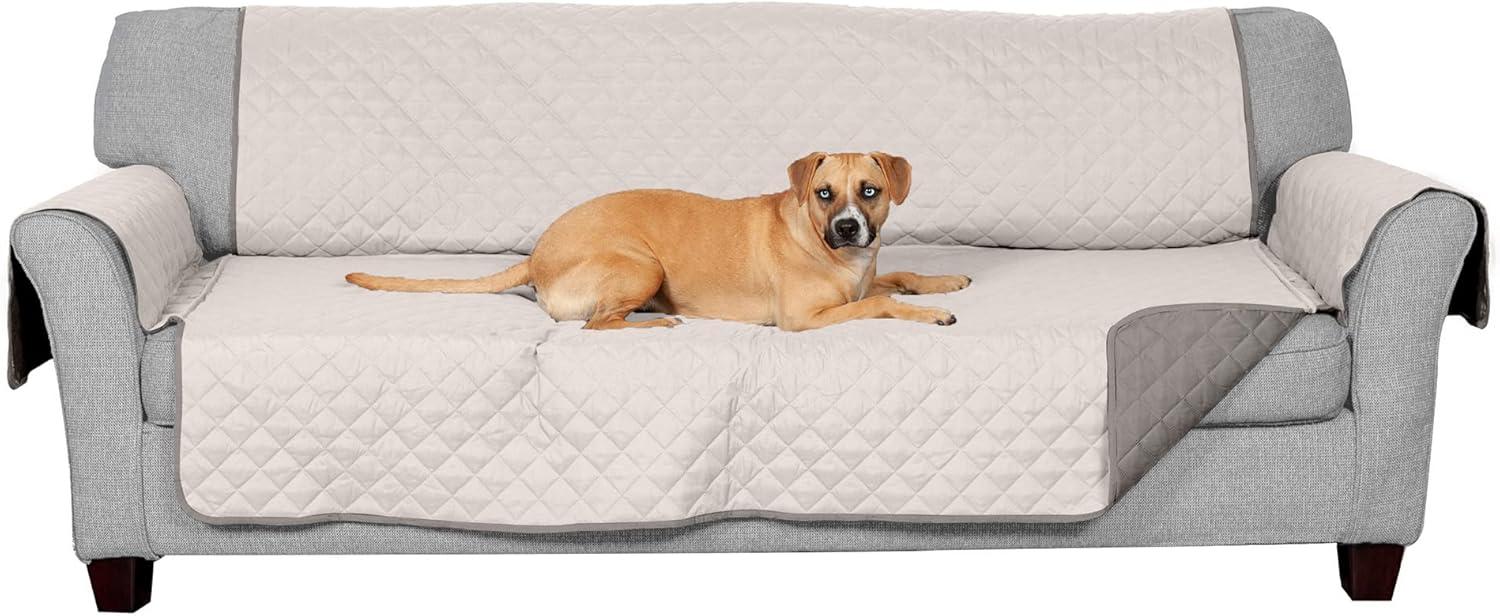 FurHaven Water Resistant Reversible Sofa Cover Furniture Protector