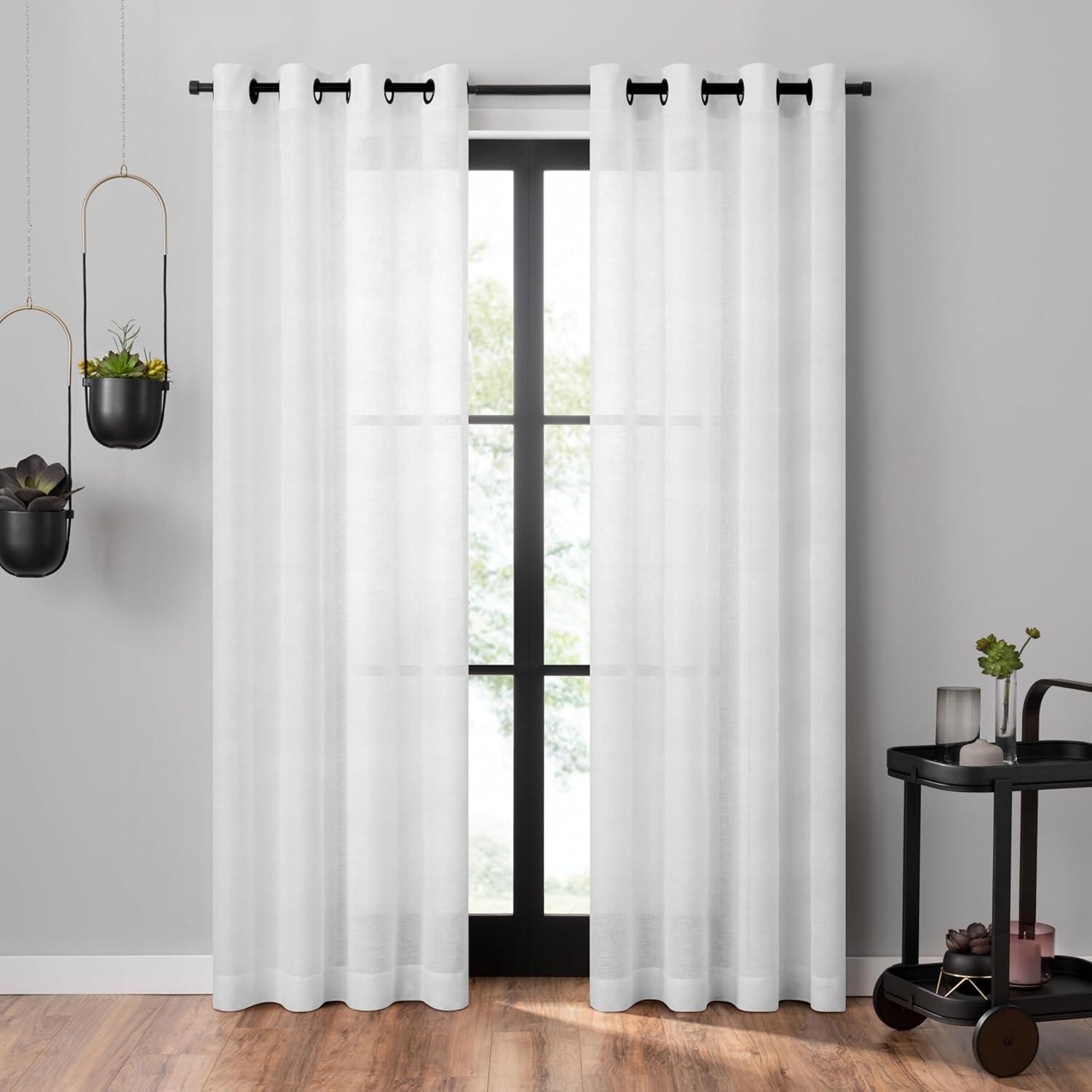 Polyester Sheer Curtain Panel