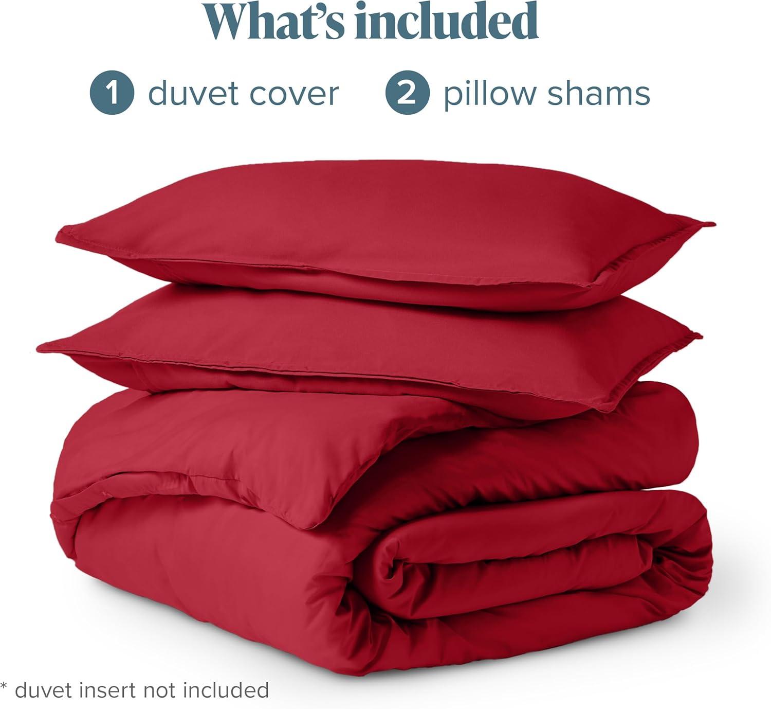 Bare Home Washed Microfiber Duvet Cover Set