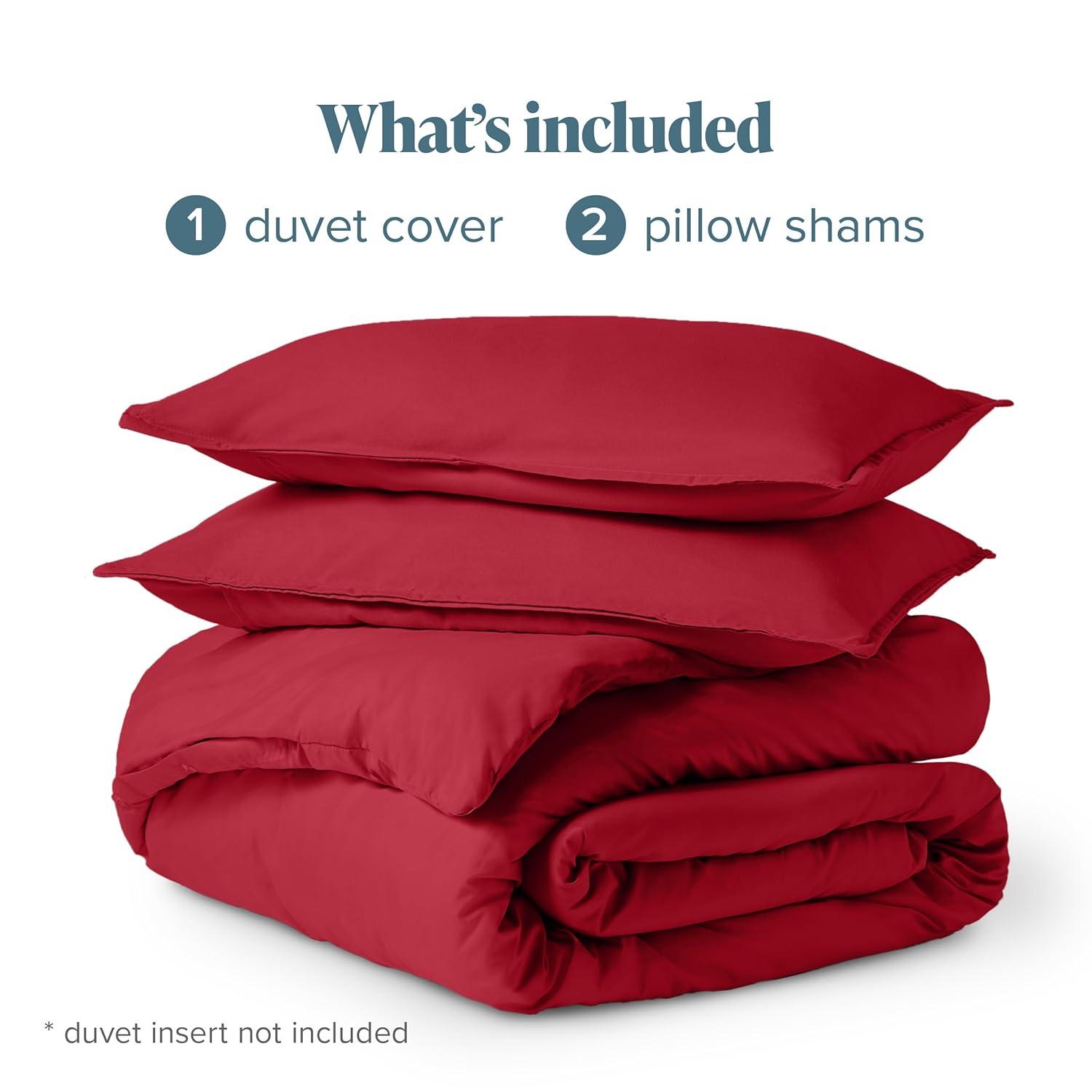 Bare Home Washed Microfiber Duvet Cover Set