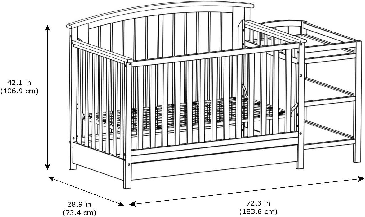 Steveston 5-in-1 Convertible Crib and Changer with Storage