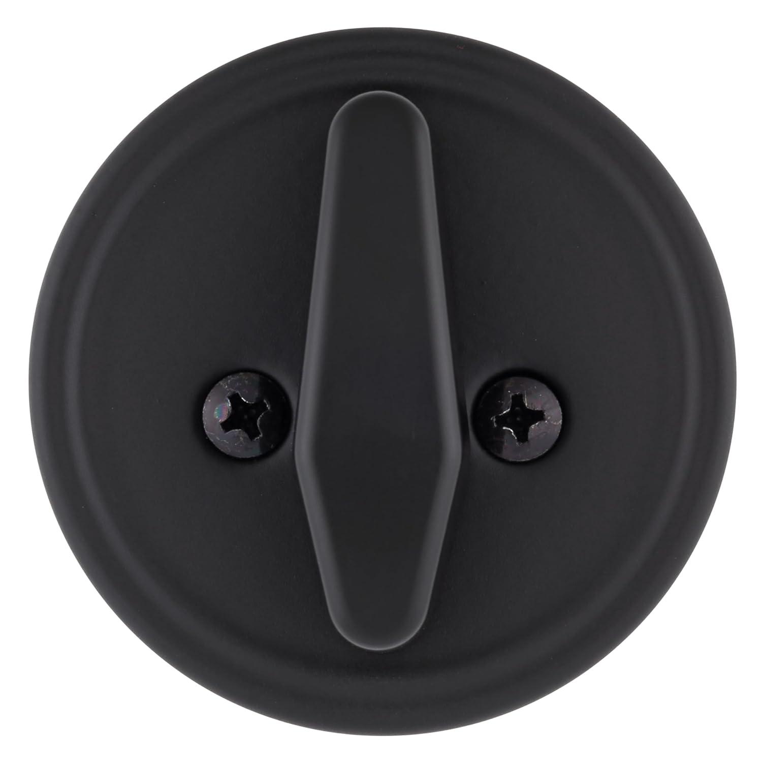 BRINKS Commercial - Single Cylinder Deadbolt Lock, Matte Black Finish - Meets ANSI Grade 1 Standards and has 3-Hour UL Fire Rating