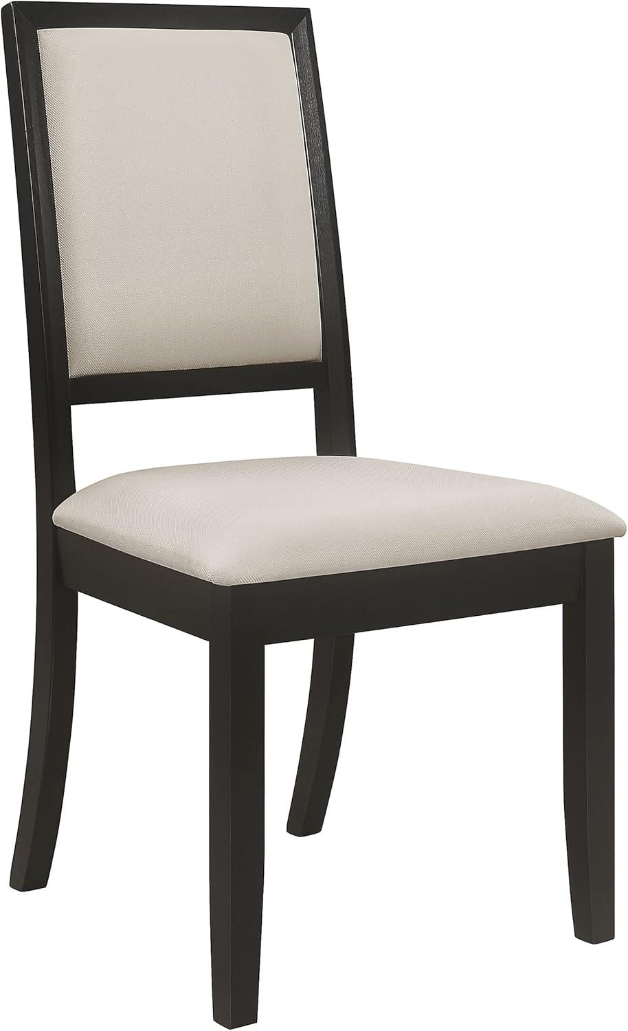 Coaster Louise Upholstered Fabric Dining Chairs in Cream