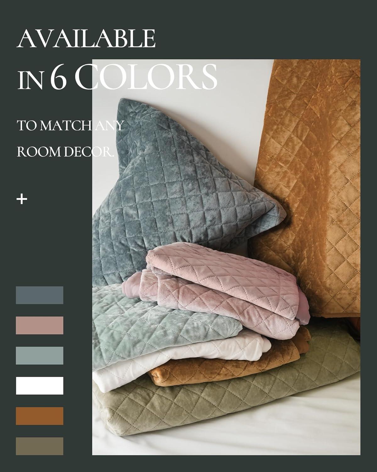 Royal Velvet Diamond Velvet Quilt Set