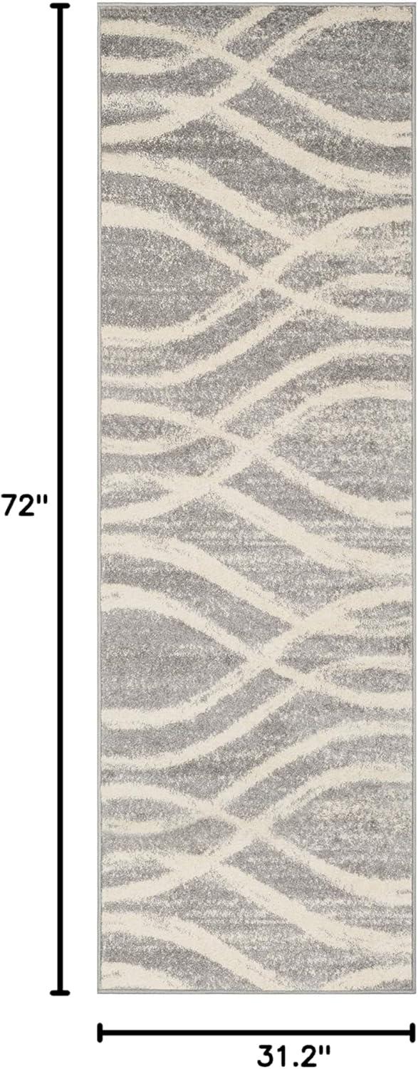Adirondack ADR125 Machine Made Indoor Area Rug - Grey/Cream - 8'x10' - Safavieh
