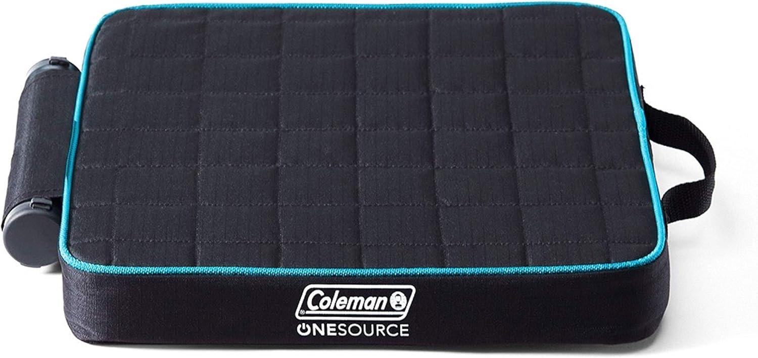 Coleman OneSource Outdoor Heated Camping Chair Pad with Rechargable Battery, Black
