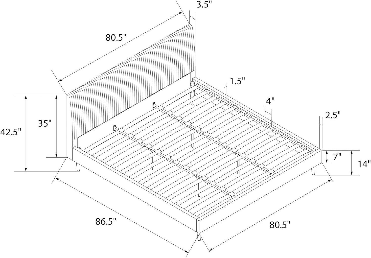 Mr. Kate Daphne Upholstered Platform Bed
