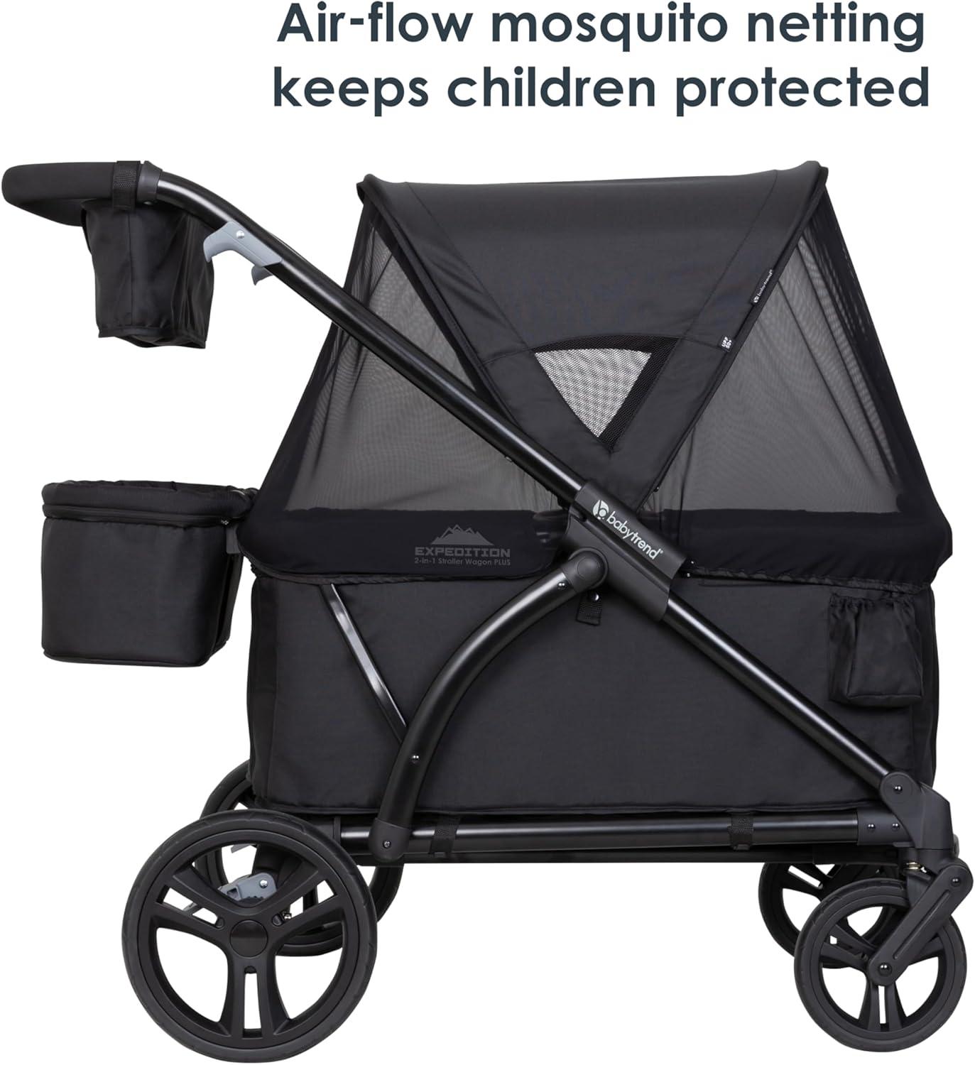 Baby Trend Baby Trend Foldable 4 Wheel Multi-Child Stroller with Storage