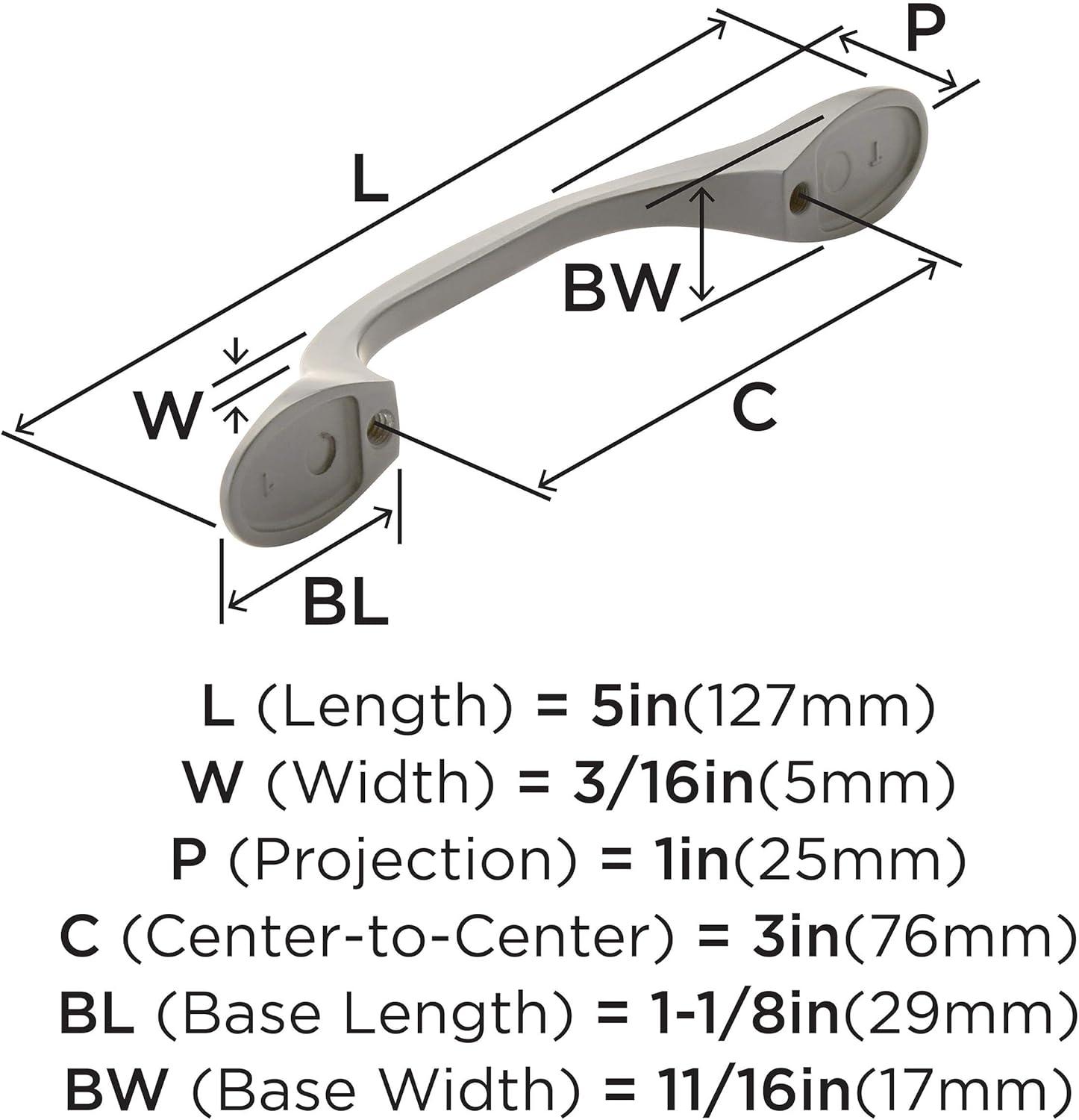 3 in. Allison Pull, Satin Nickel