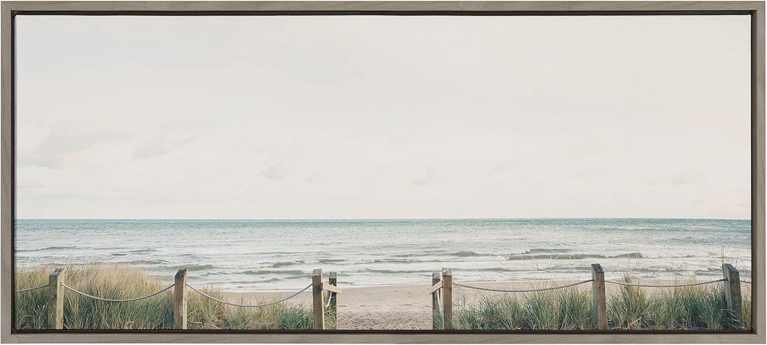 Sylvie Pale Sky Framed Canvas by F2 Images - Kate & Laurel All Things Decor