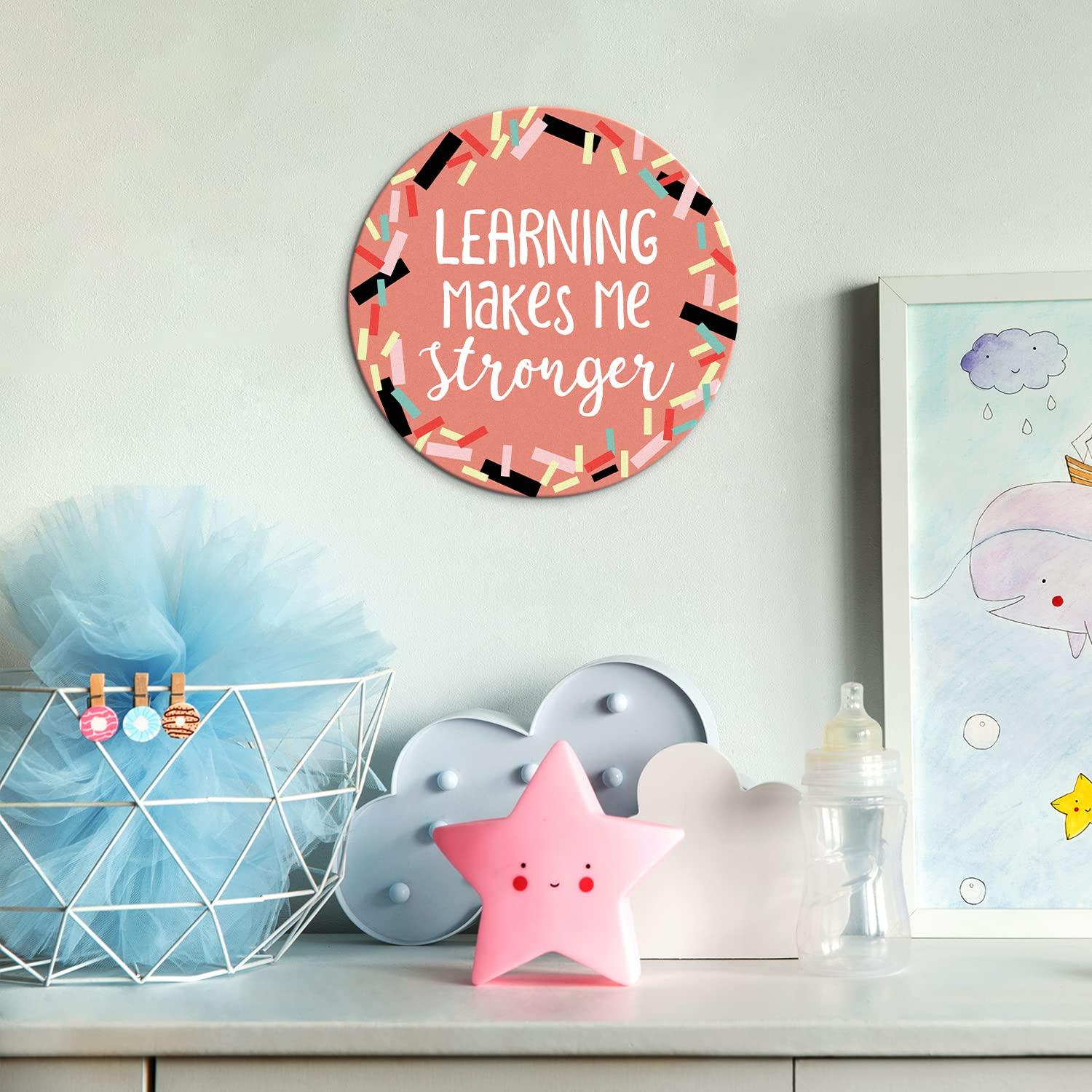 Sweetzer & Orange 30 Growth Mindset Confetti Positive Sayings Accents | Motivational Wall Art Inspirational Quote Cards with Matching Pastel Colors for Classroom Decorations, Office, Nursery (7-Inch)