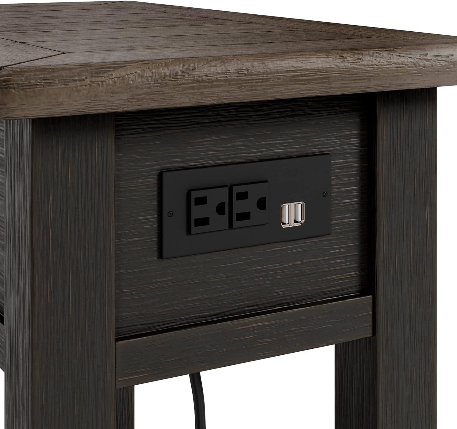 Signature Design by Ashley Casual Tyler Creek Chairside End Table Two-tone