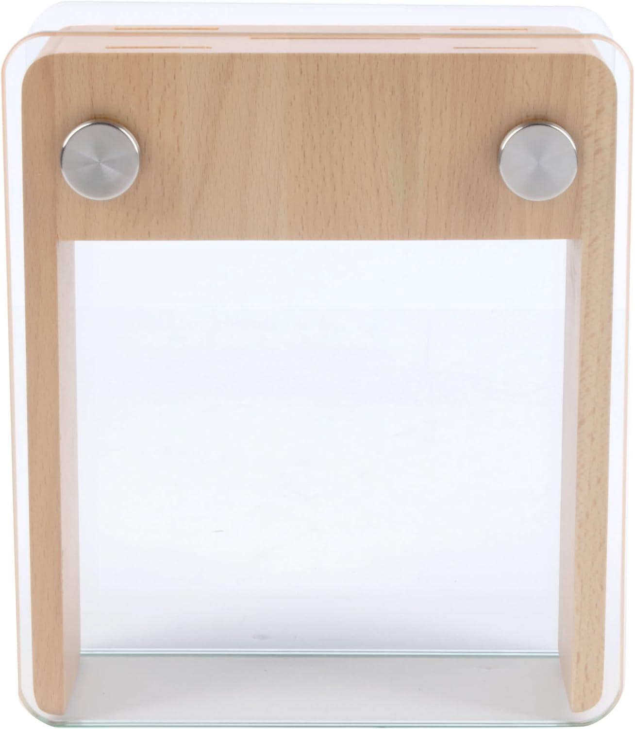 Mercer Culinary Genesis 6-Piece Knife Set with Wood and Glass Block