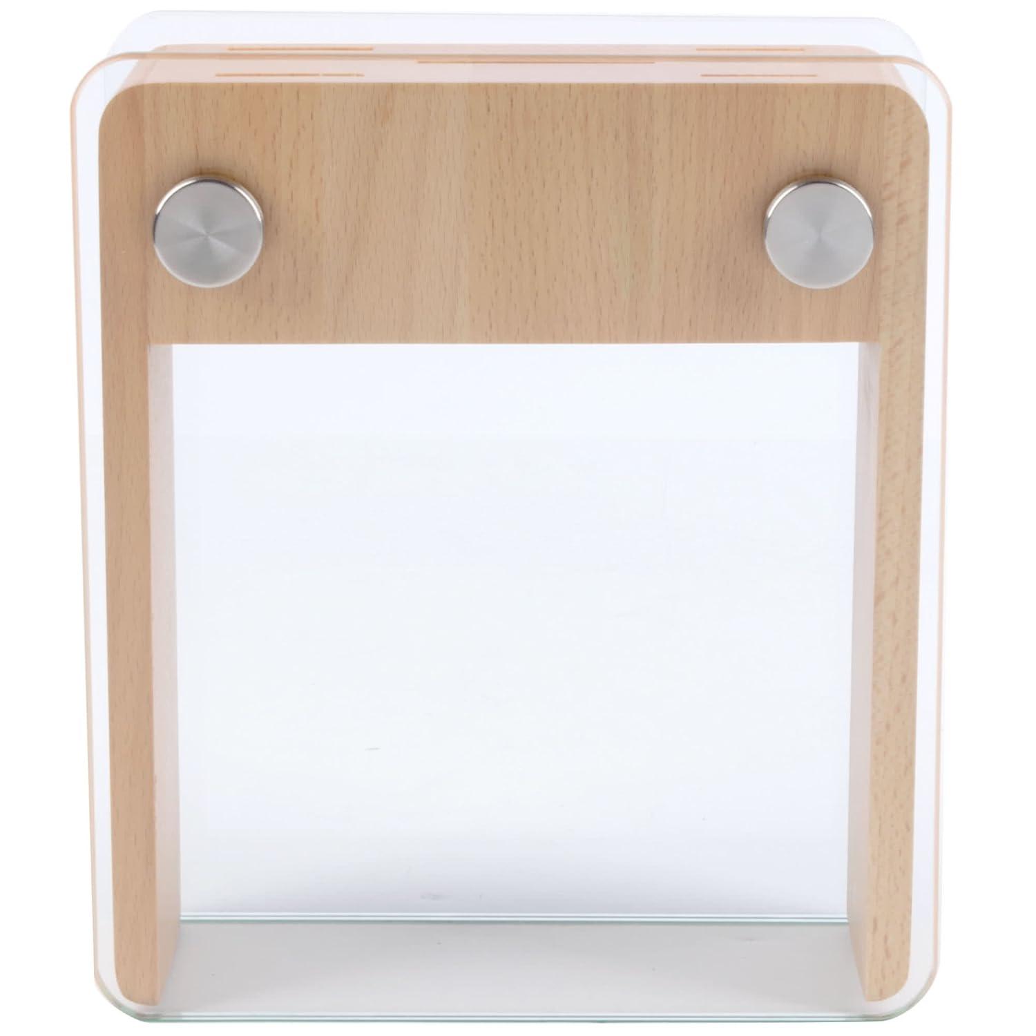 Mercer Culinary Genesis 6-Piece Knife Set with Wood and Glass Block