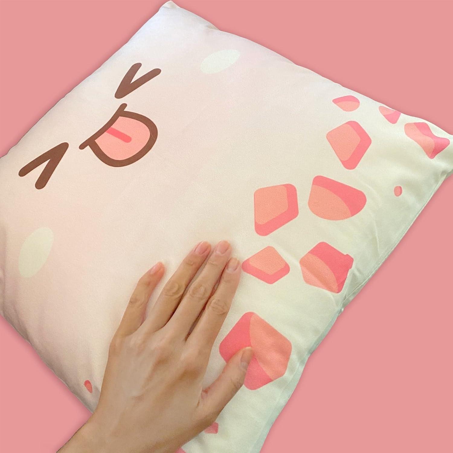 Kawaii Boba Tea Cartoon Faces Pillow Covers Set