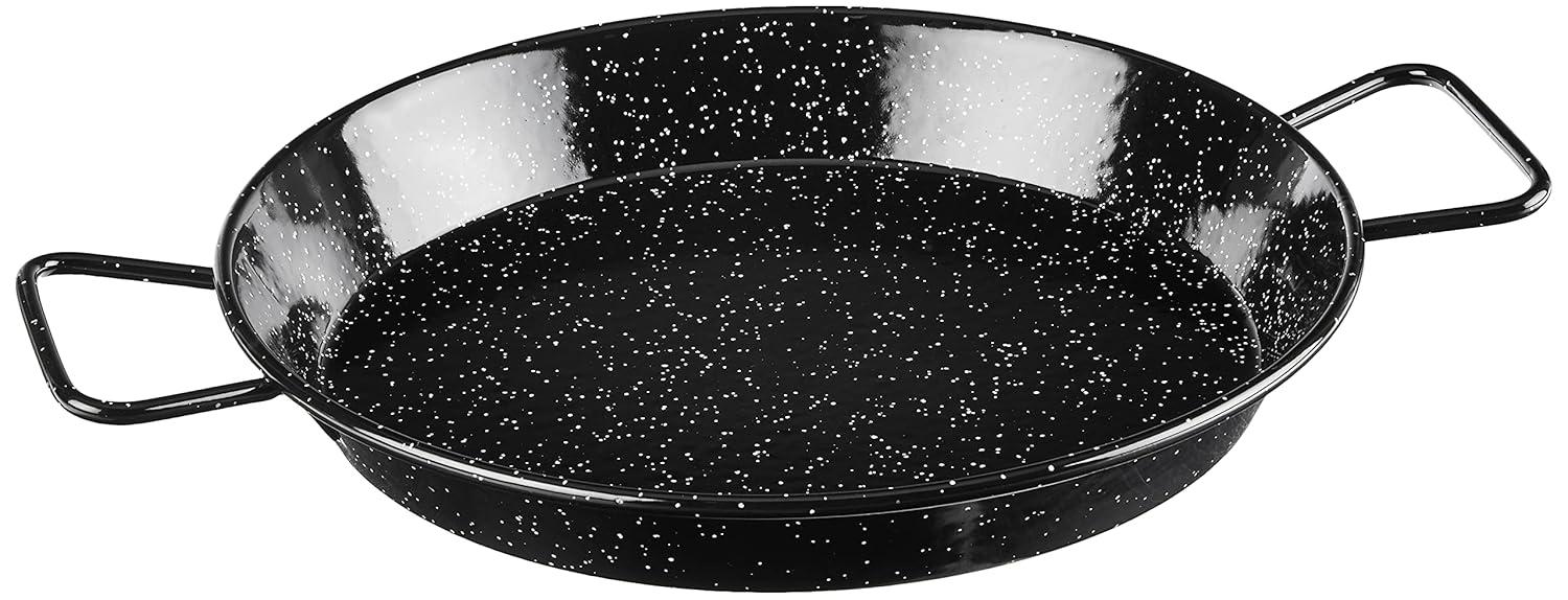 Ancient Cookware Enameled Cast Iron Paella Pan