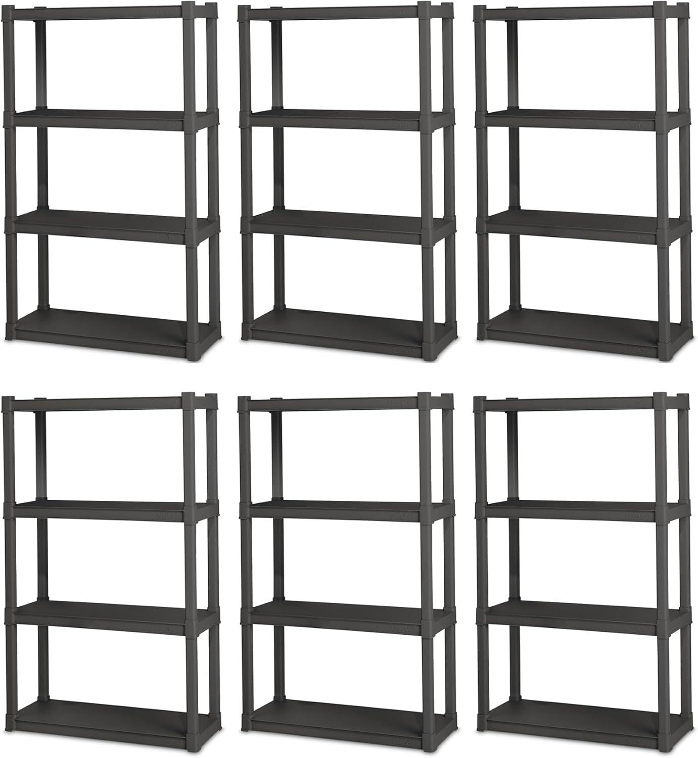 35" H x 15" W x 11" D Durable Solid Surface Shelving Unit