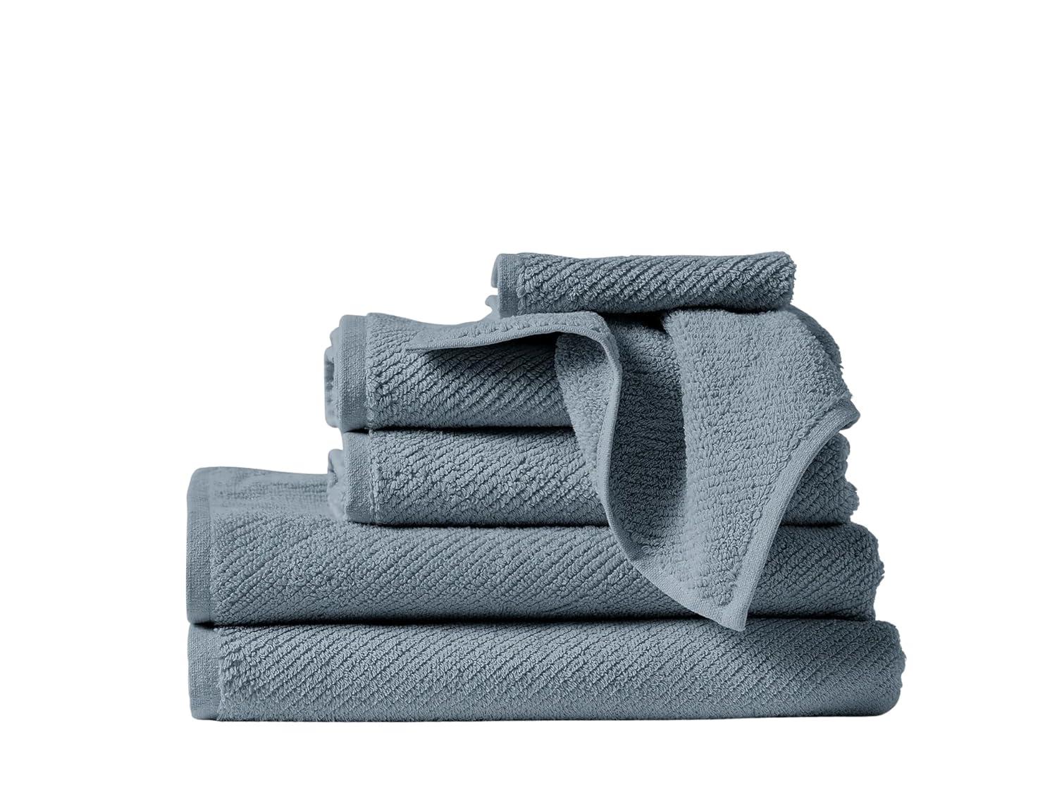 Gulf Blue Organic Cotton 6-Piece Towel Set