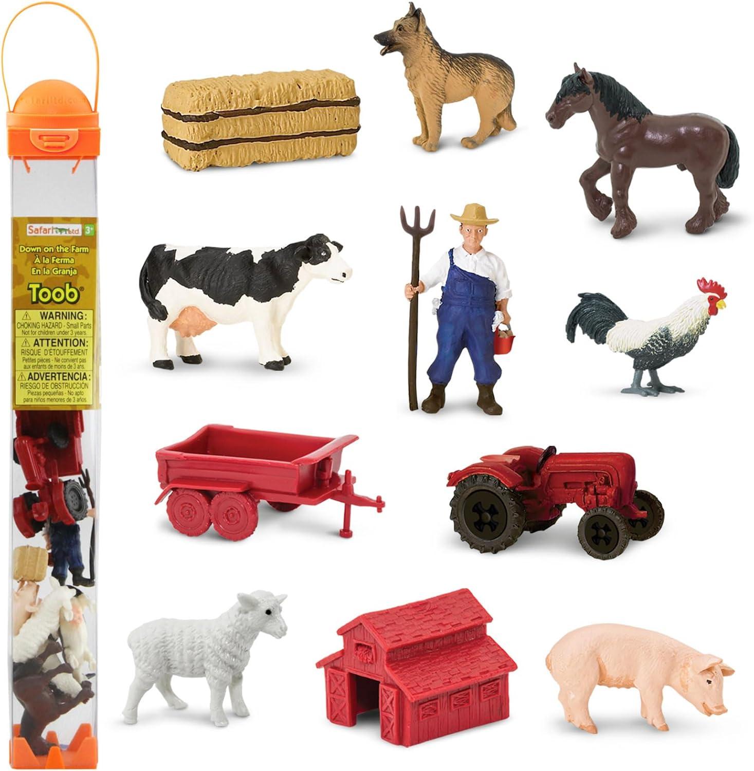 Safari Ltd Multicolor Farm Life Exploration Toy Set, 11 pc