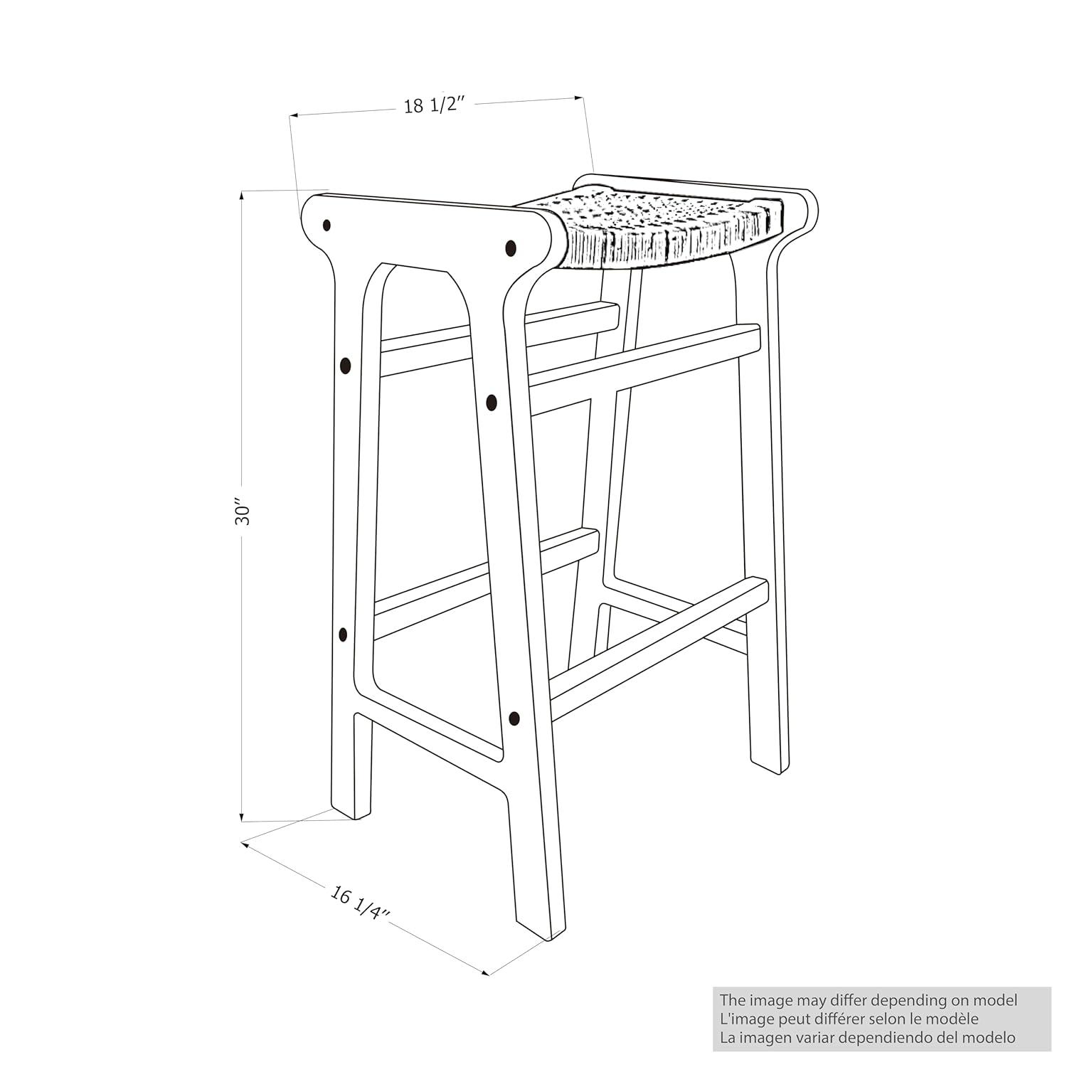South Shore Balka Counter & Bar Stool (Set of 2)