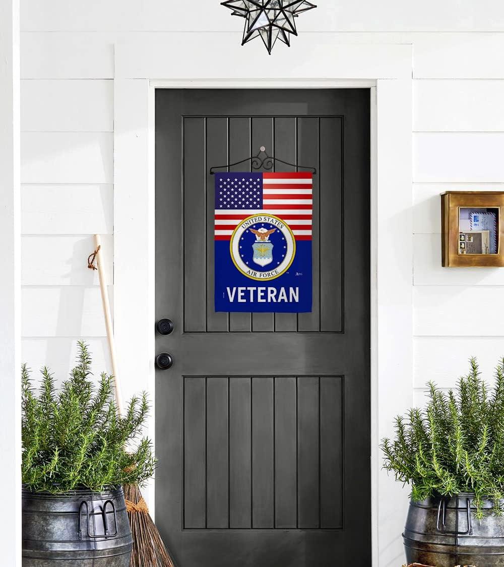 Americana Home & Garden G142620-BO 13 x 18.5 in. US Air National Guard Veteran Garden Flag with Armed Forces Double-Sided Decorative Vertical Flags House Decoration Banner Yard Gift
