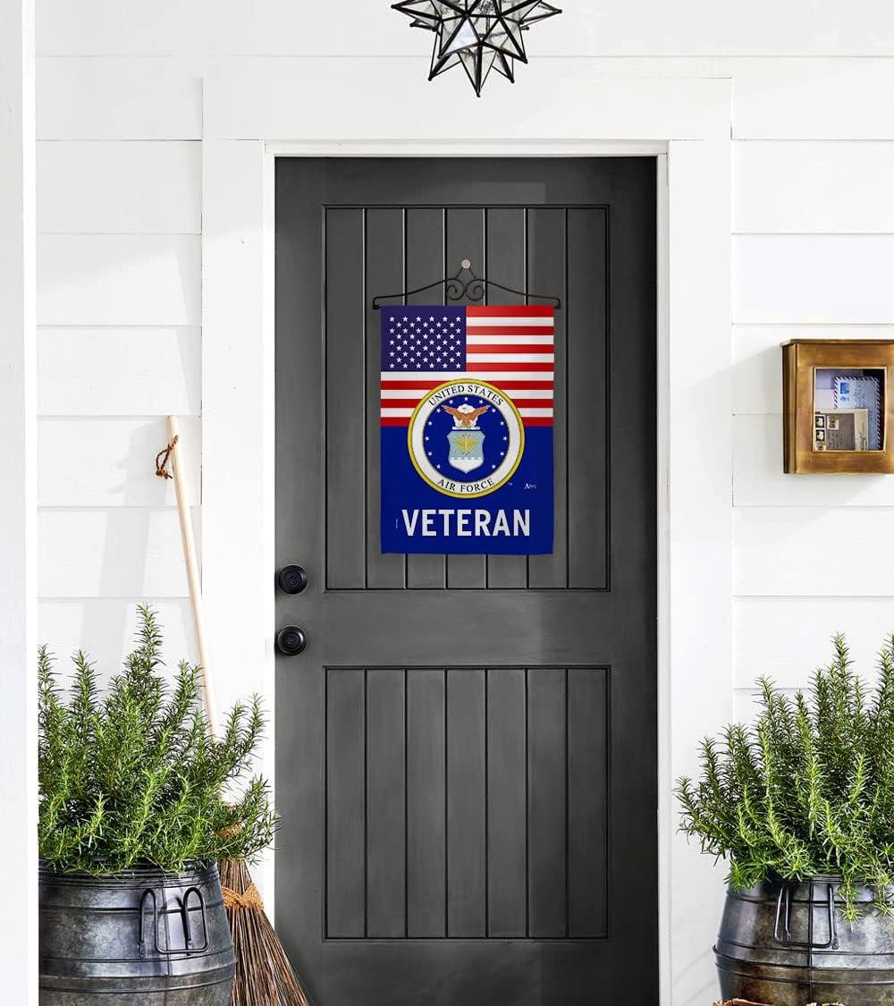 Americana Home & Garden G142616-BO 13 x 18.5 in. US Air Force Veteran Garden Flag with Armed Forces Double-Sided Decorative Vertical Flags House Decoration Banner Yard Gift