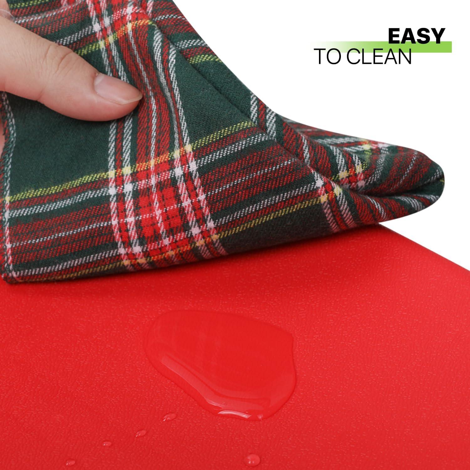 Magshion 10pcs Plastic Folding Chair, Stackable Patio Seat for Wedding Party Meeting Indoor Outdoor, Red