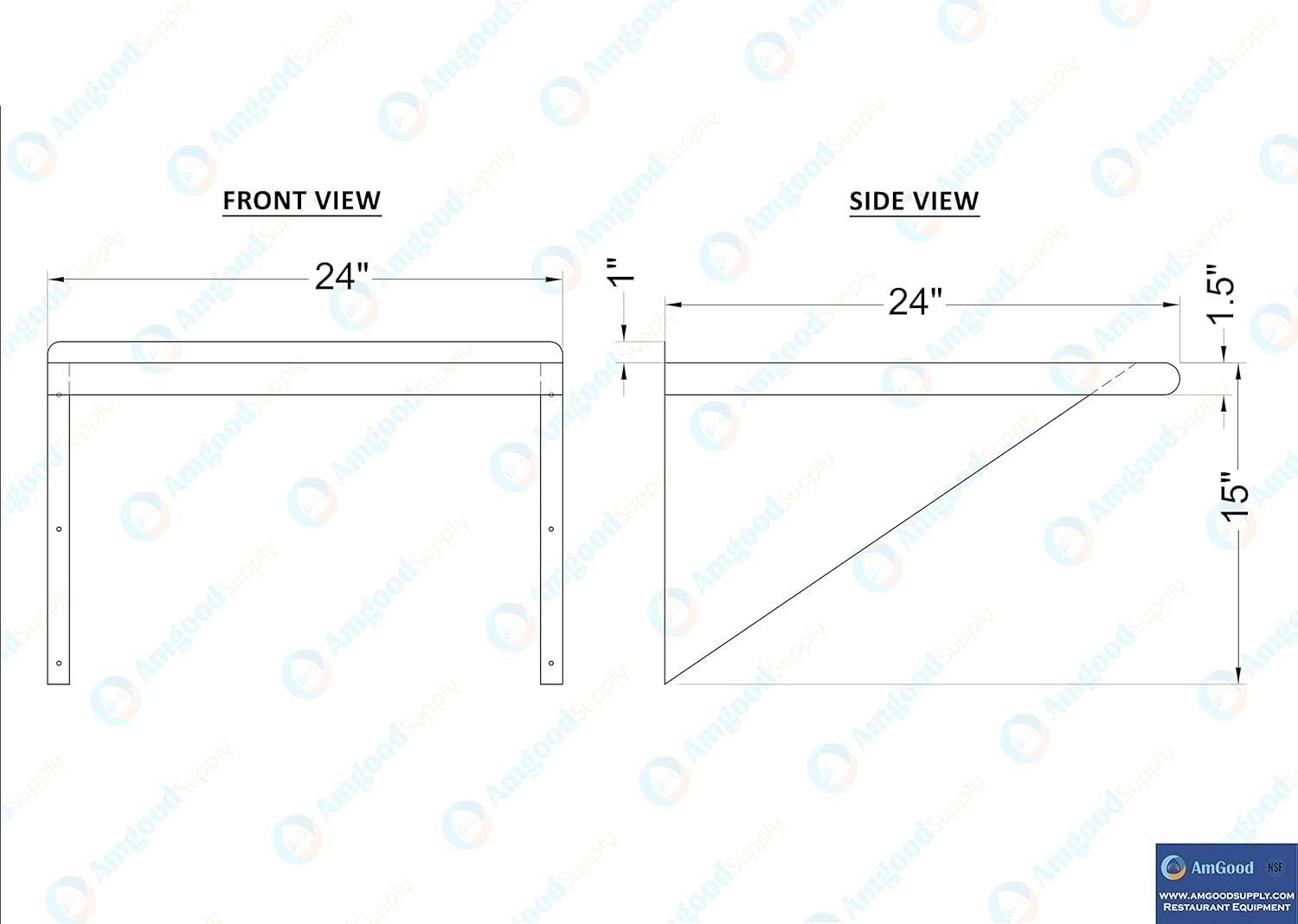 Utility Metal Wall Shelf.