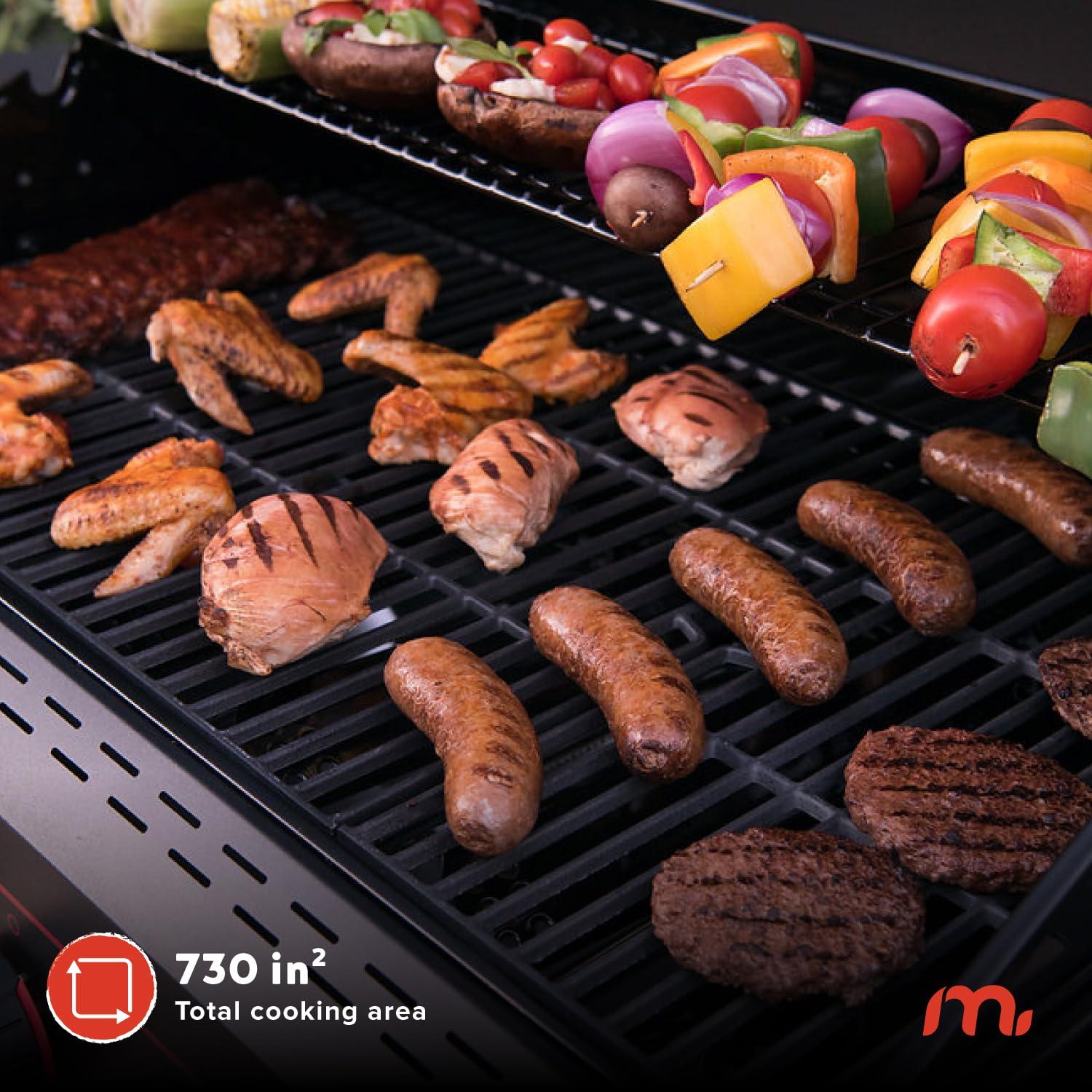 Megamaster 6 - Burner Freestanding Liquid Propane Gas Grill