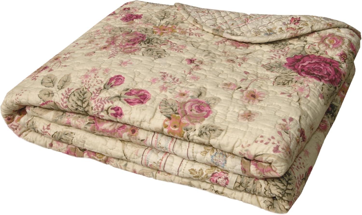 Antique Quilted Throw Blanket