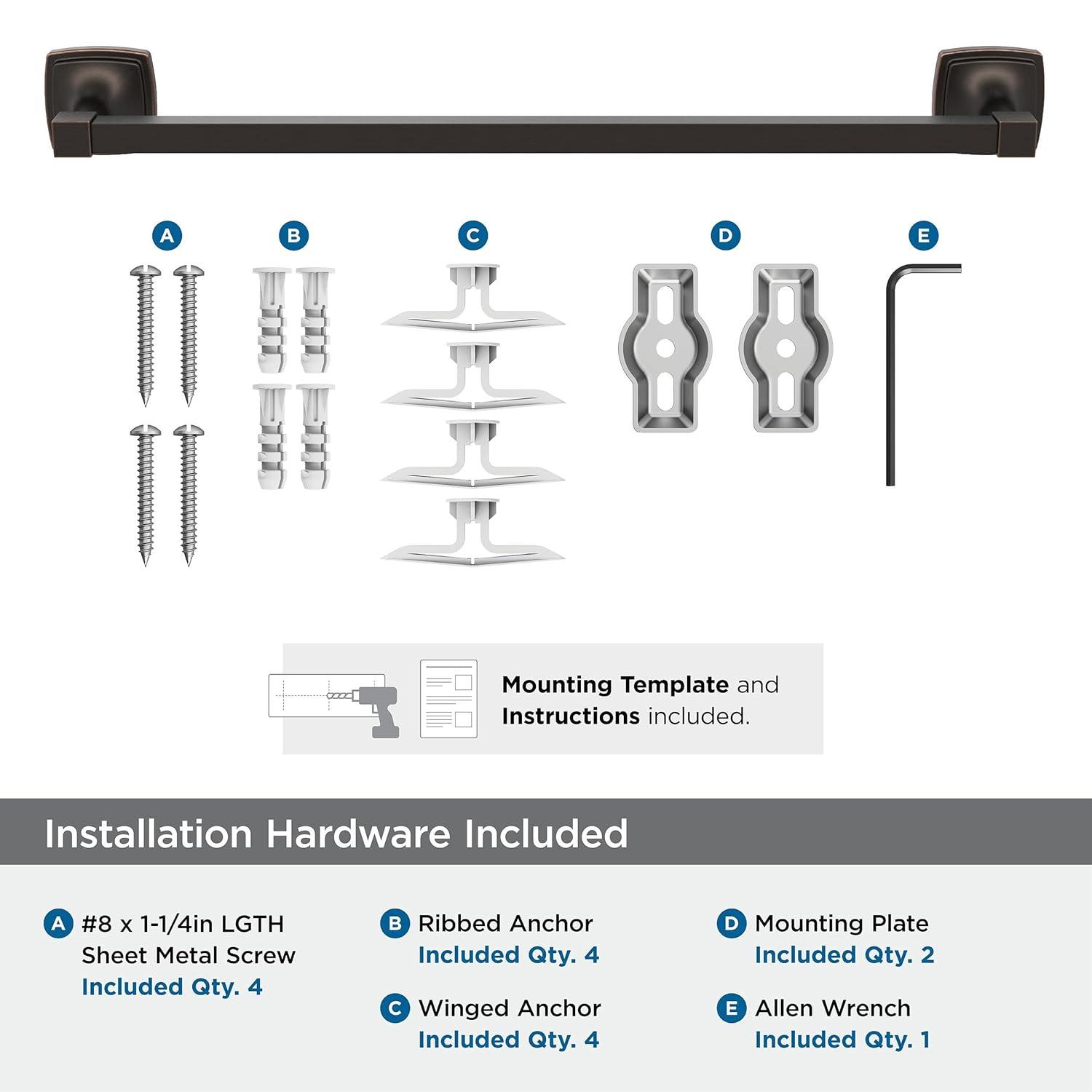 Stature 20.25" Wall Mounted Towel Bar