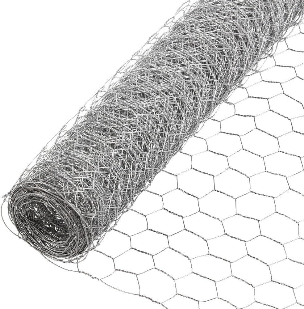 YARDGARD Chicken Wire 2 Inch Mesh 48 Inch X 150 Foot 20 Gauge Galvanized Steel Wire Fence Ideal for Crafting, Garden Protection, Bird Enclosures, Chicken Coops, Poultry Netting and Rabbit Fencing