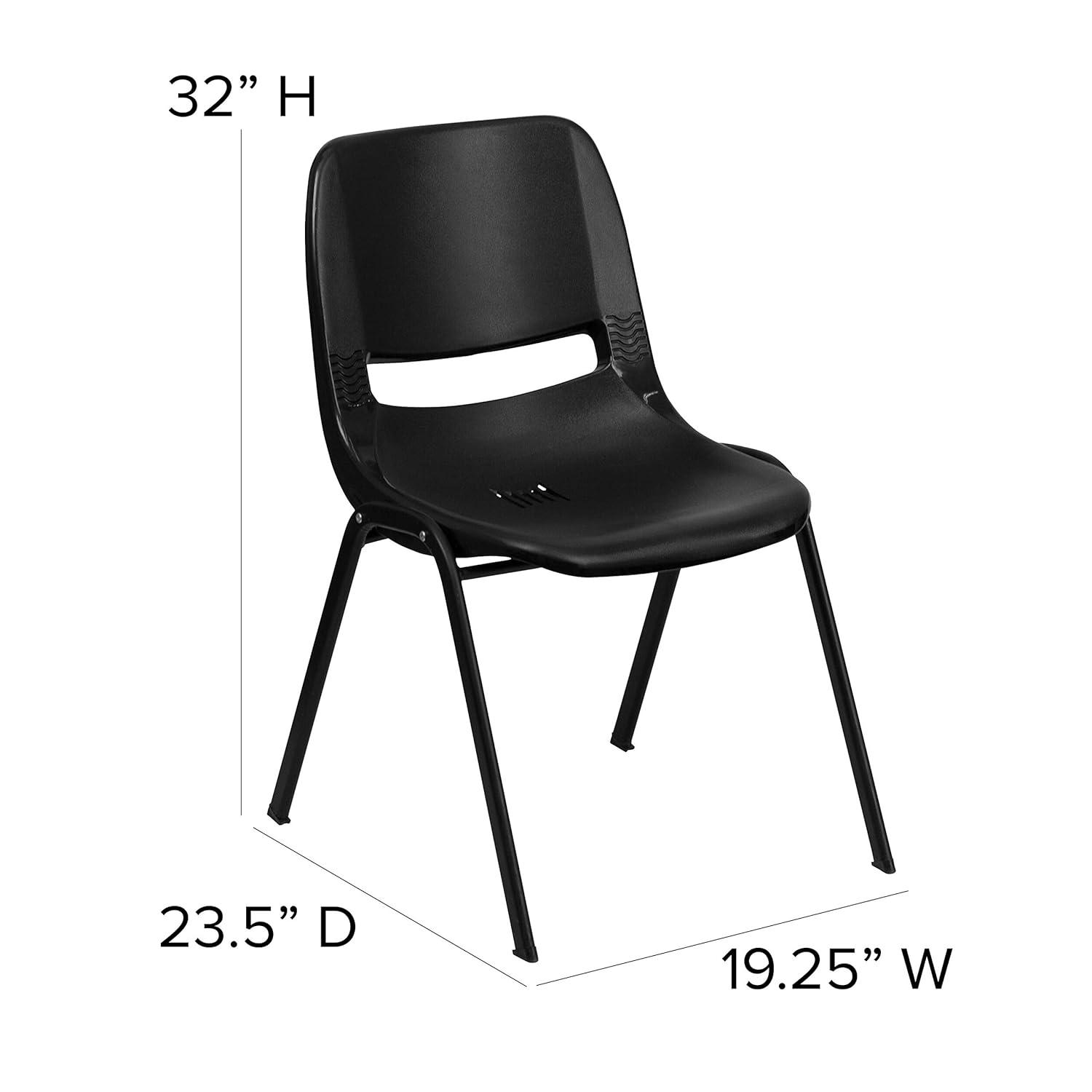 Flash Furniture Keaton Plastic Stacking Shell School Chairs (Set of 5)