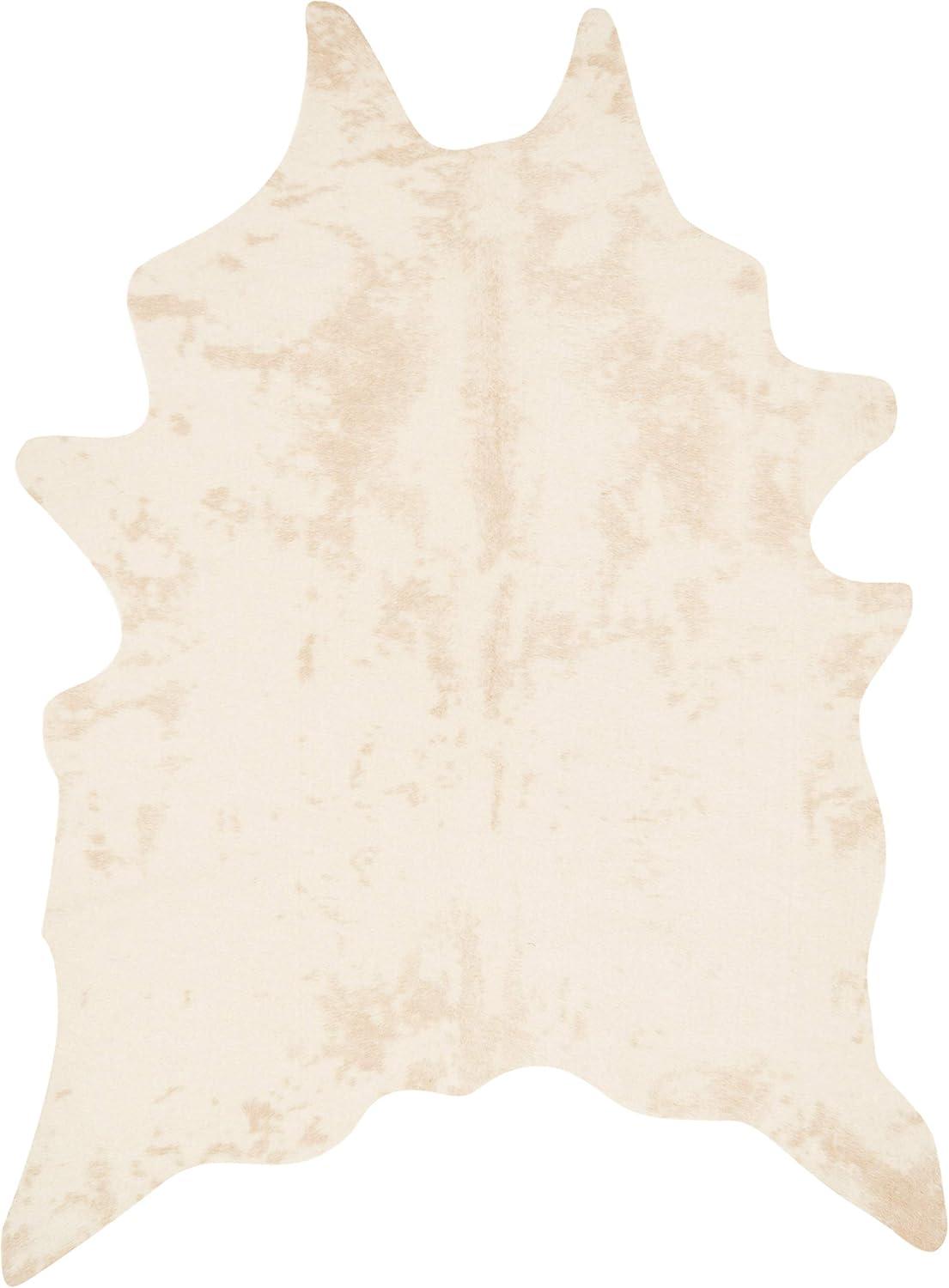 Loloi II Grand Canyon Faux Cowhide Ivory Area Rug