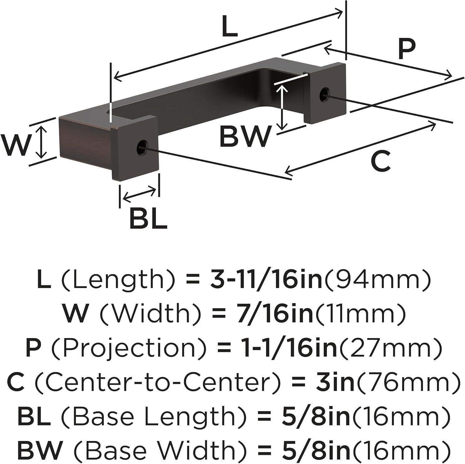 Bridgeport 3" Center Handle Pull Multipack