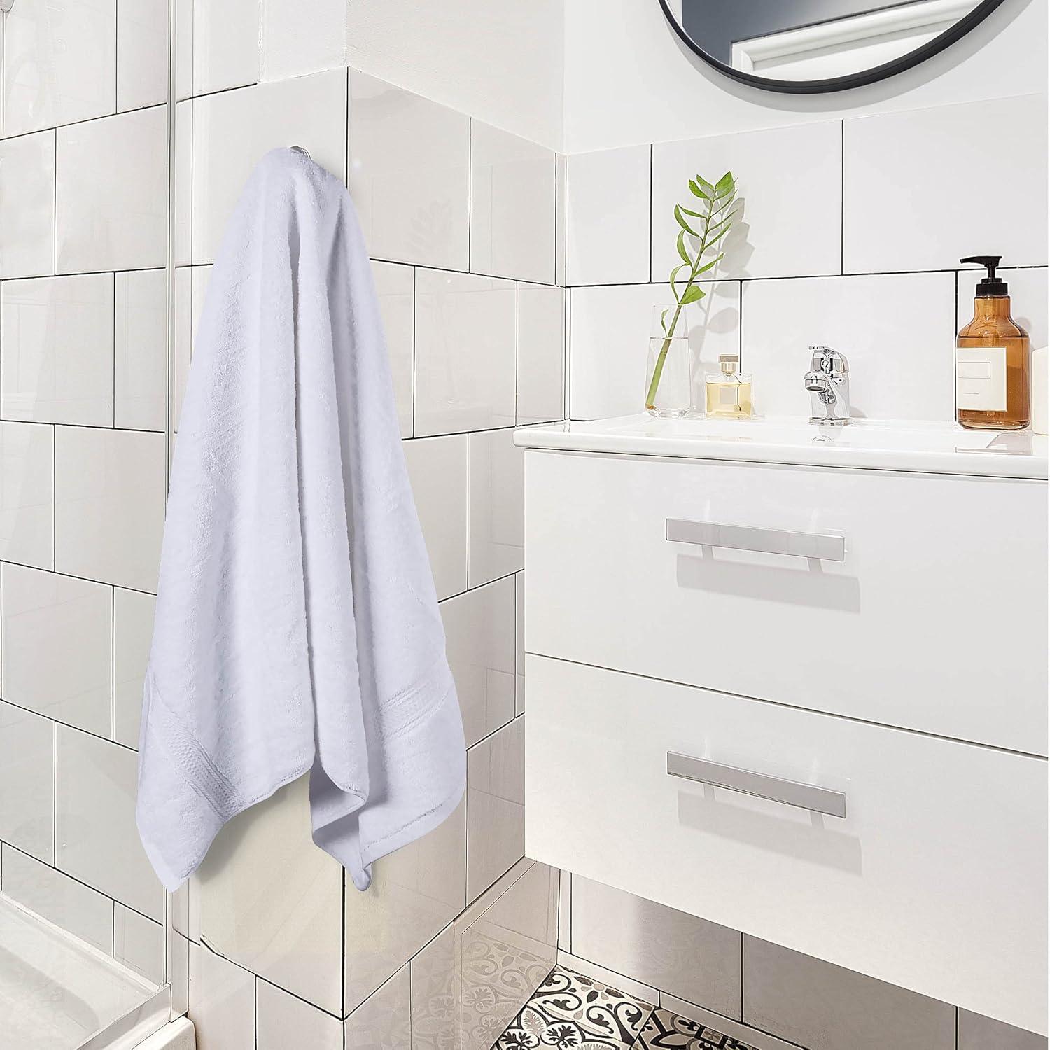 Utopia Towels 4 Pack Bath Towels Set, 100% Ring Spun Cotton, Soft and Highly Absorbent Wash Towels for Body and Showering – Perfect for Daily Use (27 x 54 Inches)(White)