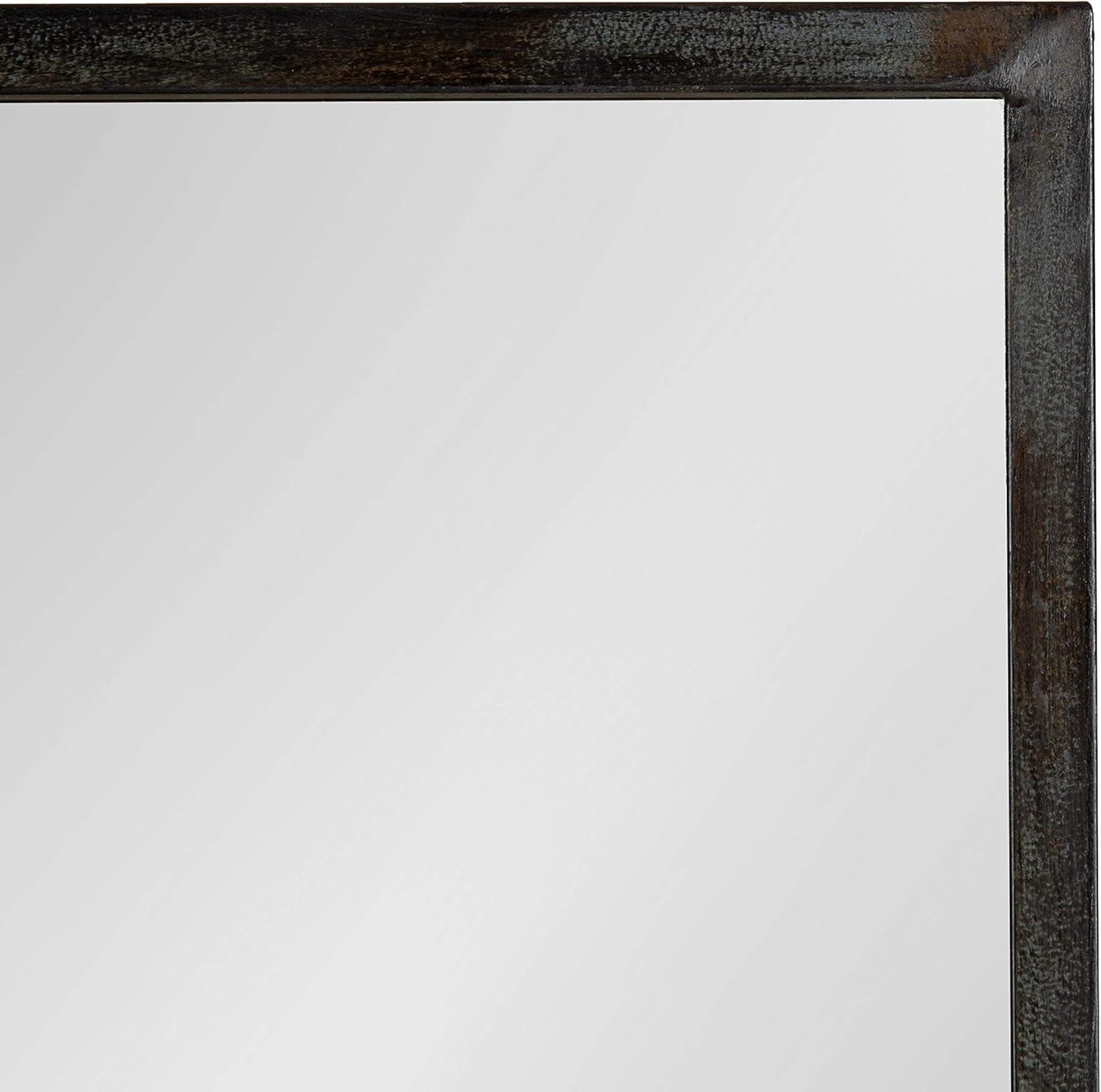 22" x 29" Jackson Mirror Black - Kate & Laurel All Things Decor