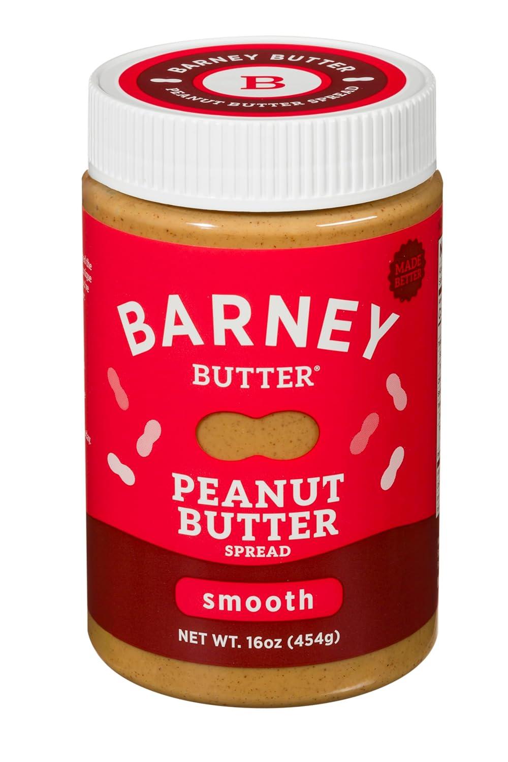 Barney Butter Peanut Butter Spread, Smooth, 16 oz (454 g)