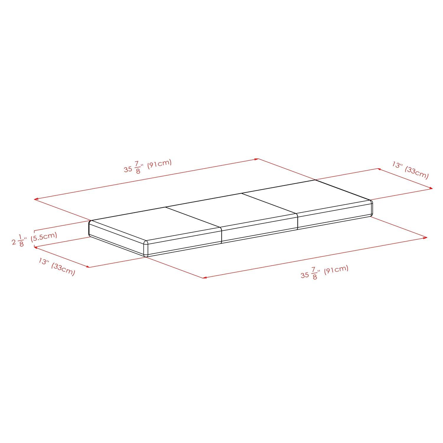 Boris Cushion Bench Seat Faux Leather - Espresso -Winsome: Upholstered, Padded for Entryway & Dining