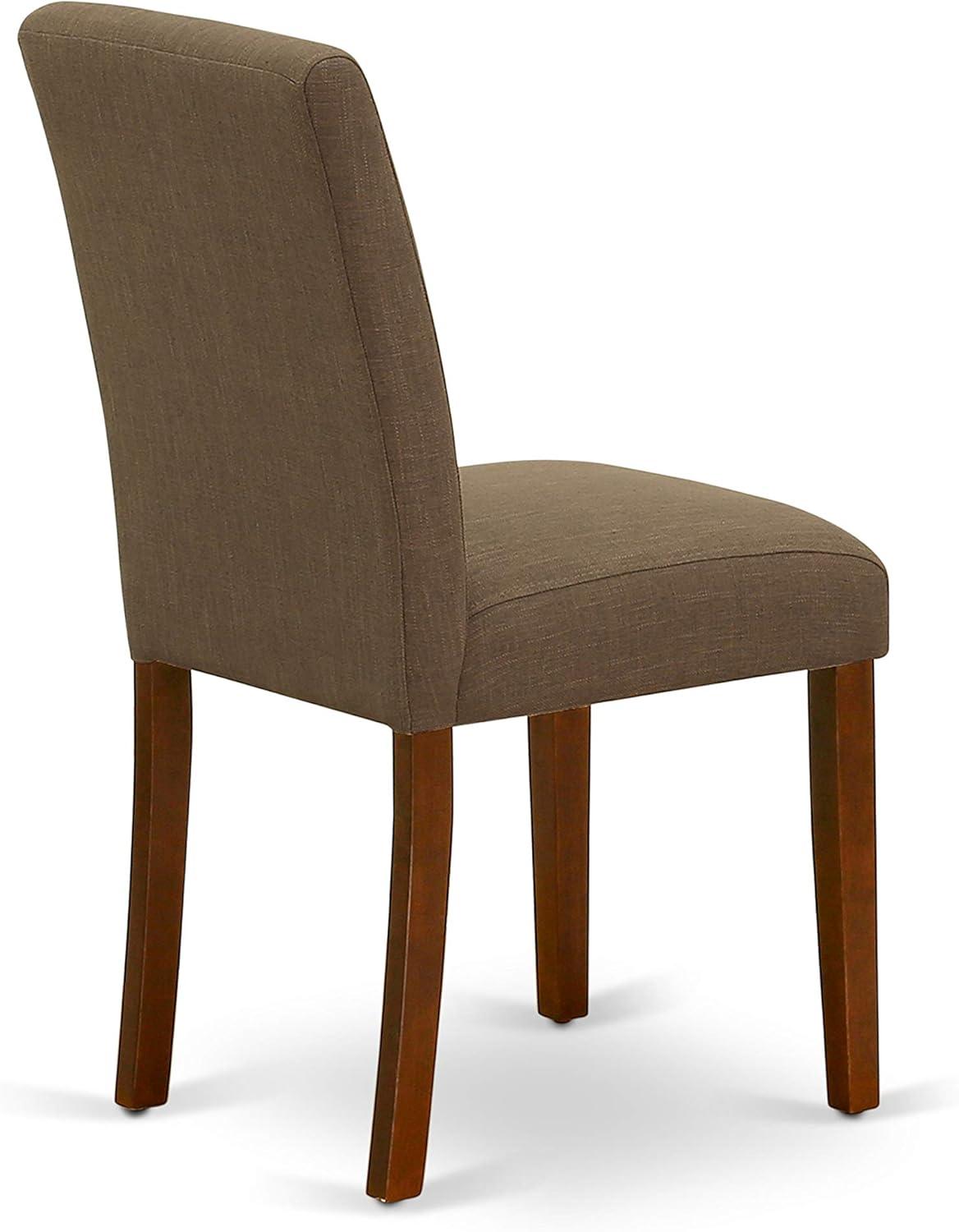 East West Furniture Dublin 3-piece Wood Dining Set in Mahogany/Coffee