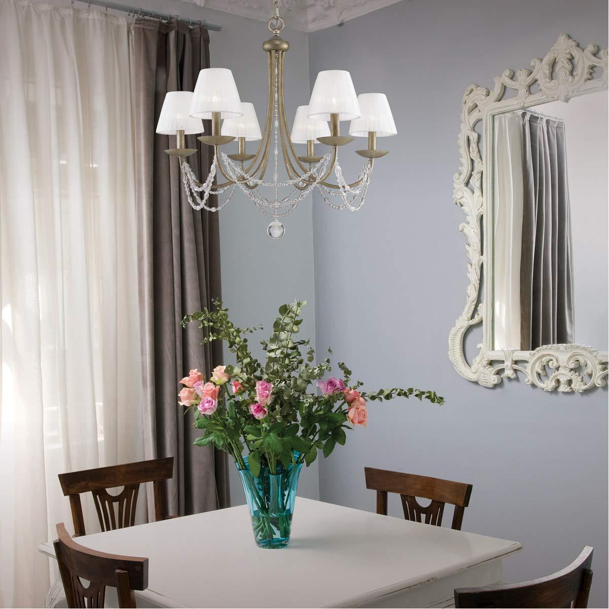 Golden Lighting Mirabella 6-Light Chandelier in Golden Aura