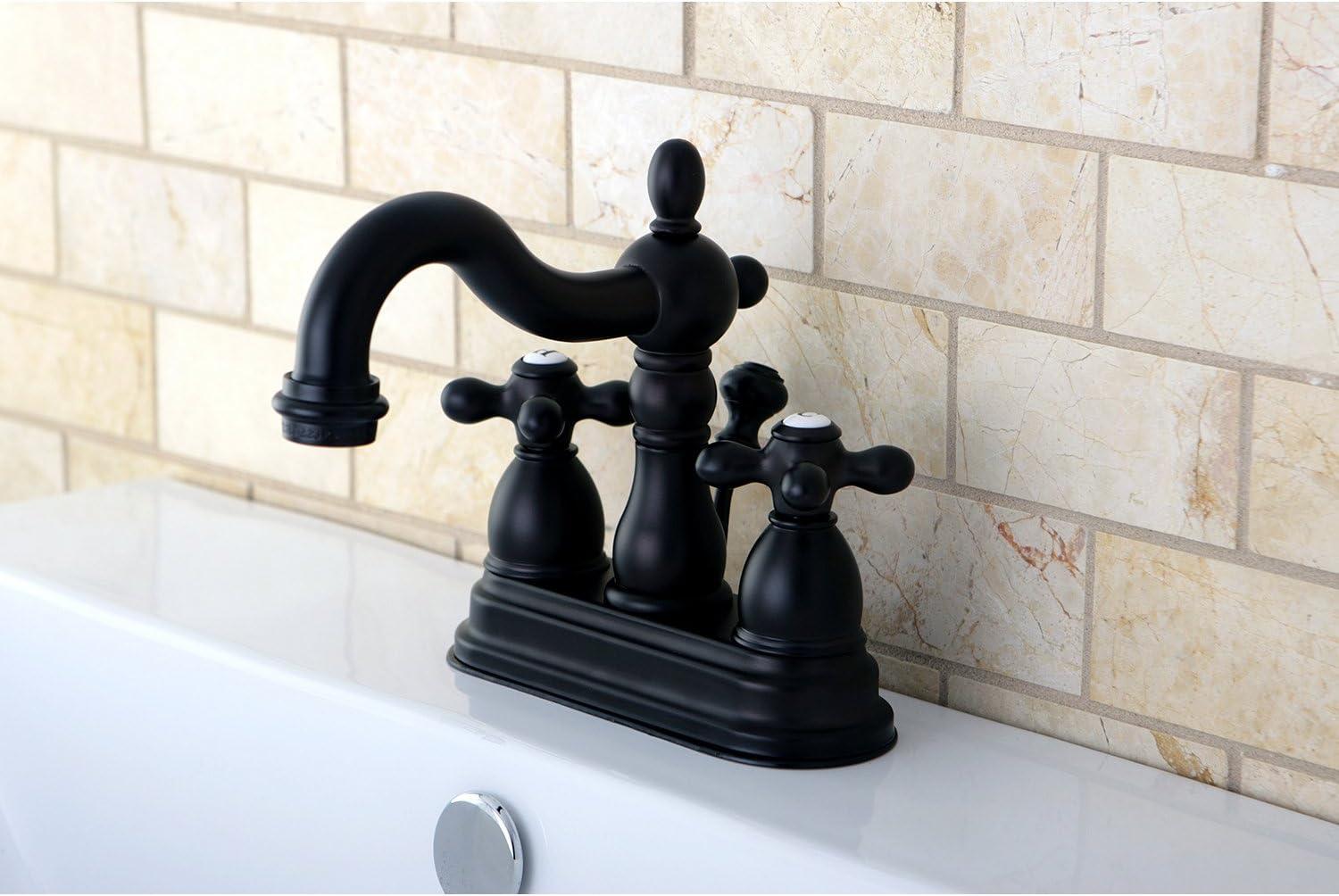 Heritage Centerset Bathroom Faucet with Drain Assembly