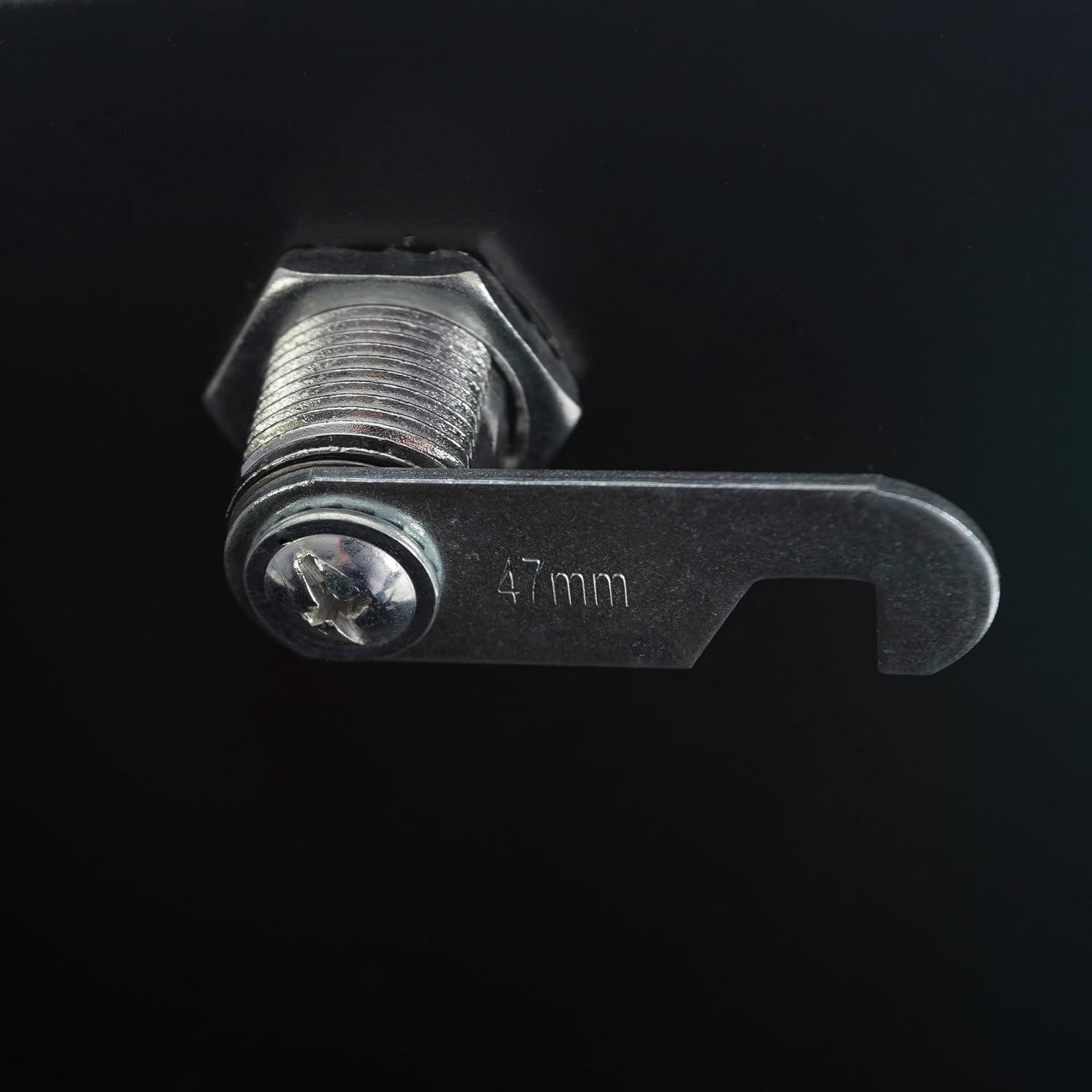 Lavish Home 2-Drawer File Cabinet with Lock and Rolling Wheels (Black)