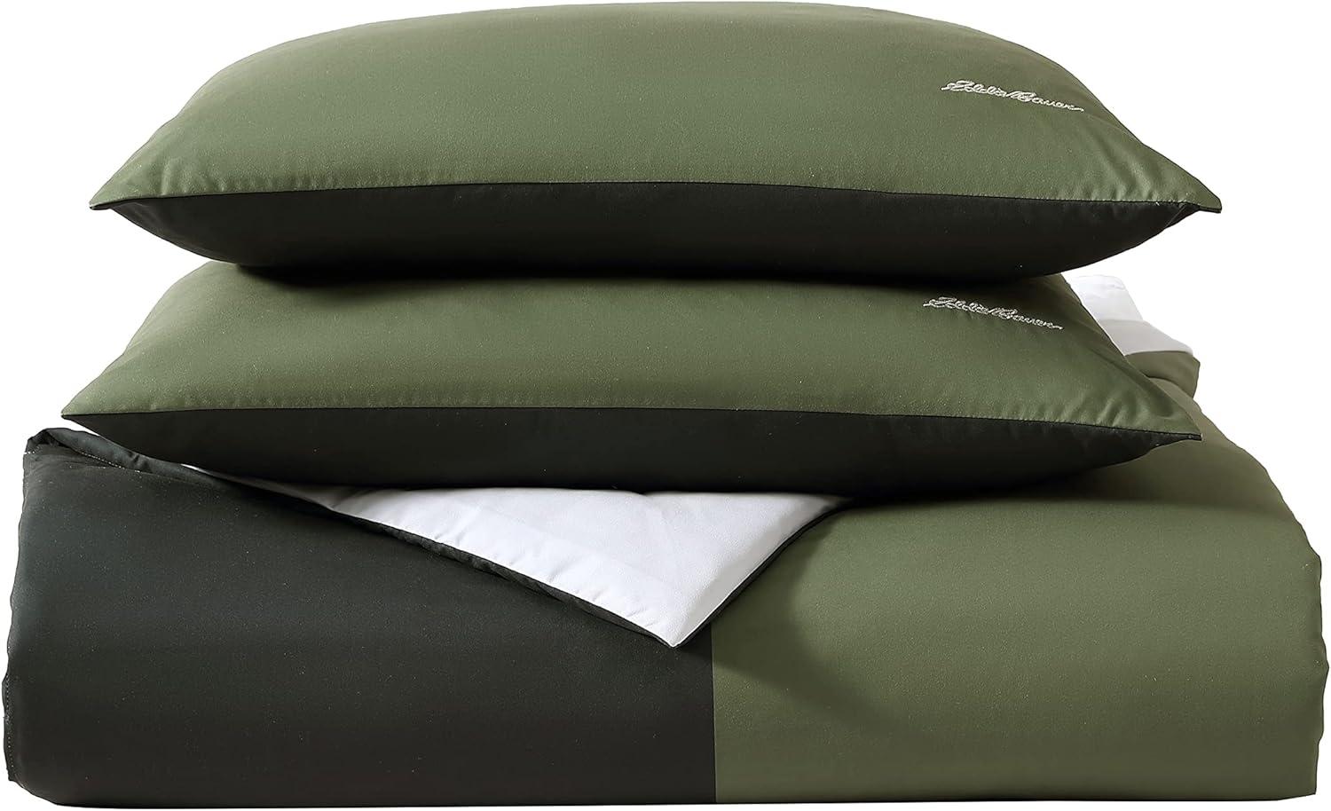 Eddie Bauer Skyline Stripe Duvet Set Green