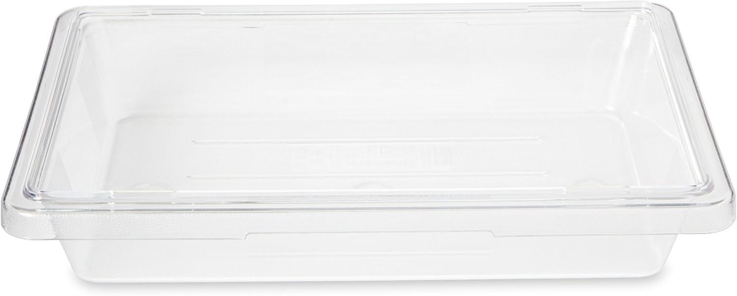 Food/Tote Boxes, 2gal, 18w x 12d x 3 1/2h, Clear