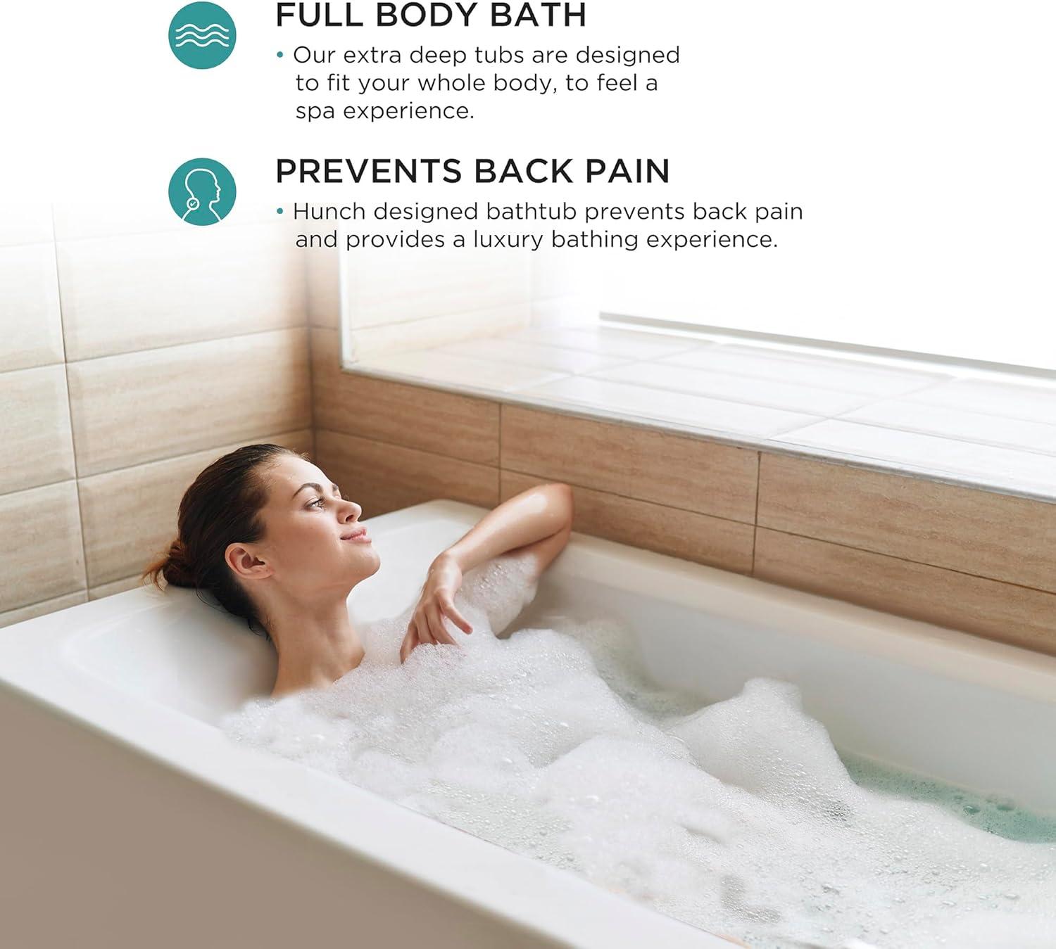 Apron Soaking Acrylic Bathtub