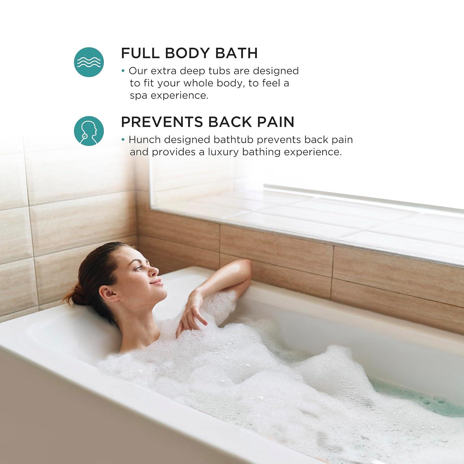 Apron Soaking Acrylic Bathtub